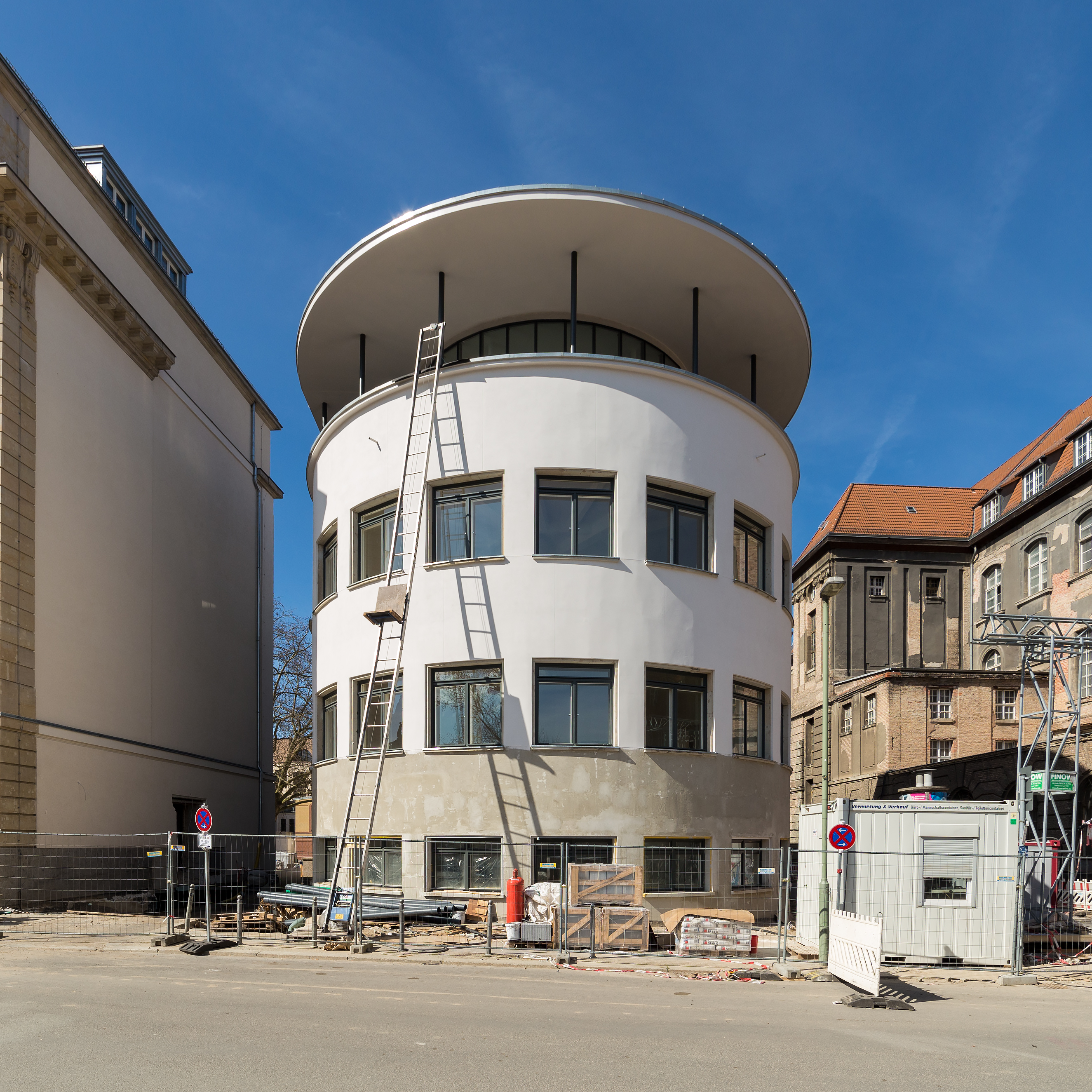 Rundbau Monbijoustrasse Ecke Ziegelstrasse, Berlin-Mitte., 160328, ako