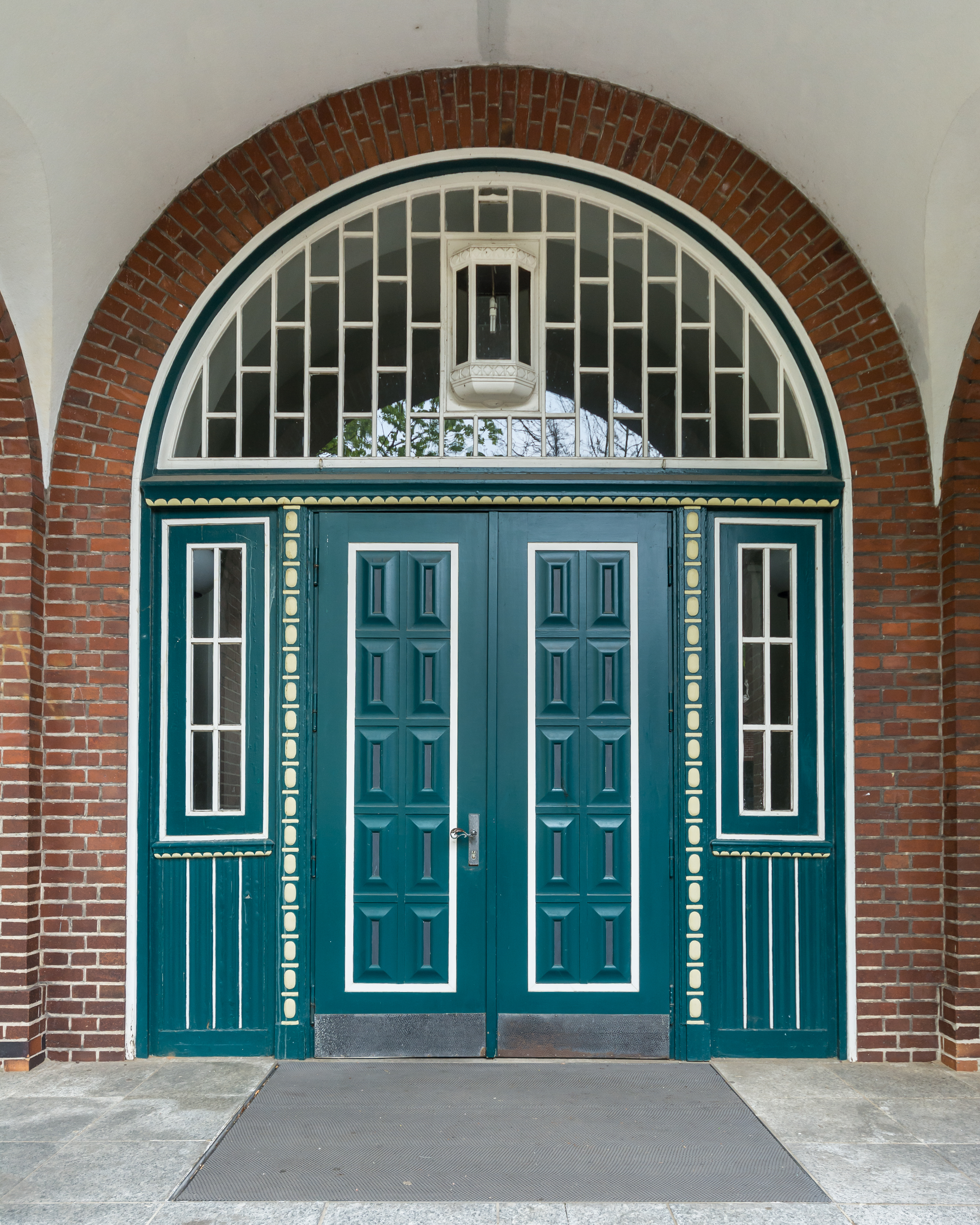 Schule Tieloh (Hamburg-Barmbek-Nord).Westfassade.Portal.5.22914.ajb