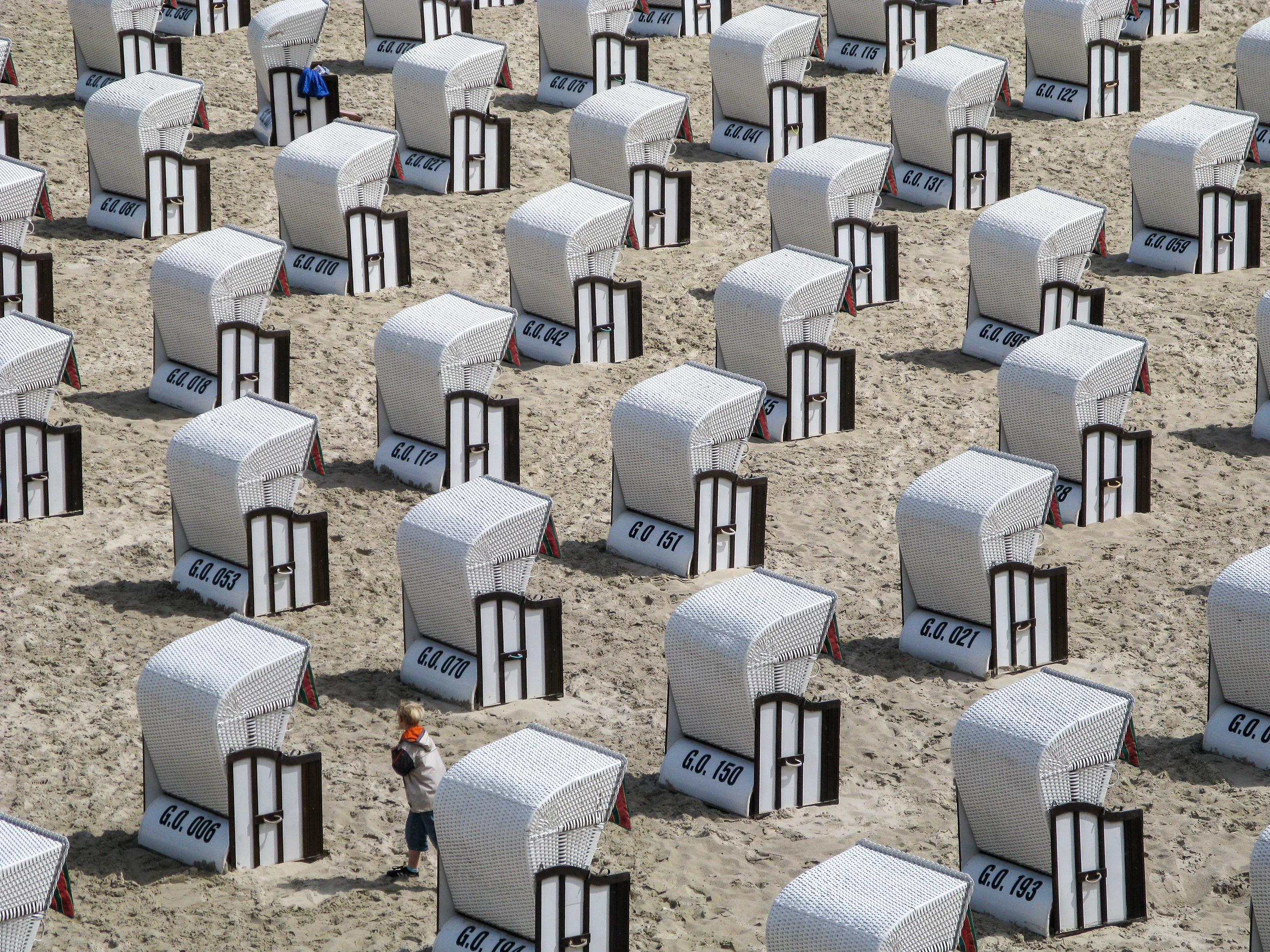 Sellin, Strandkörbe am Hauptstrand -- 2009 -- 1