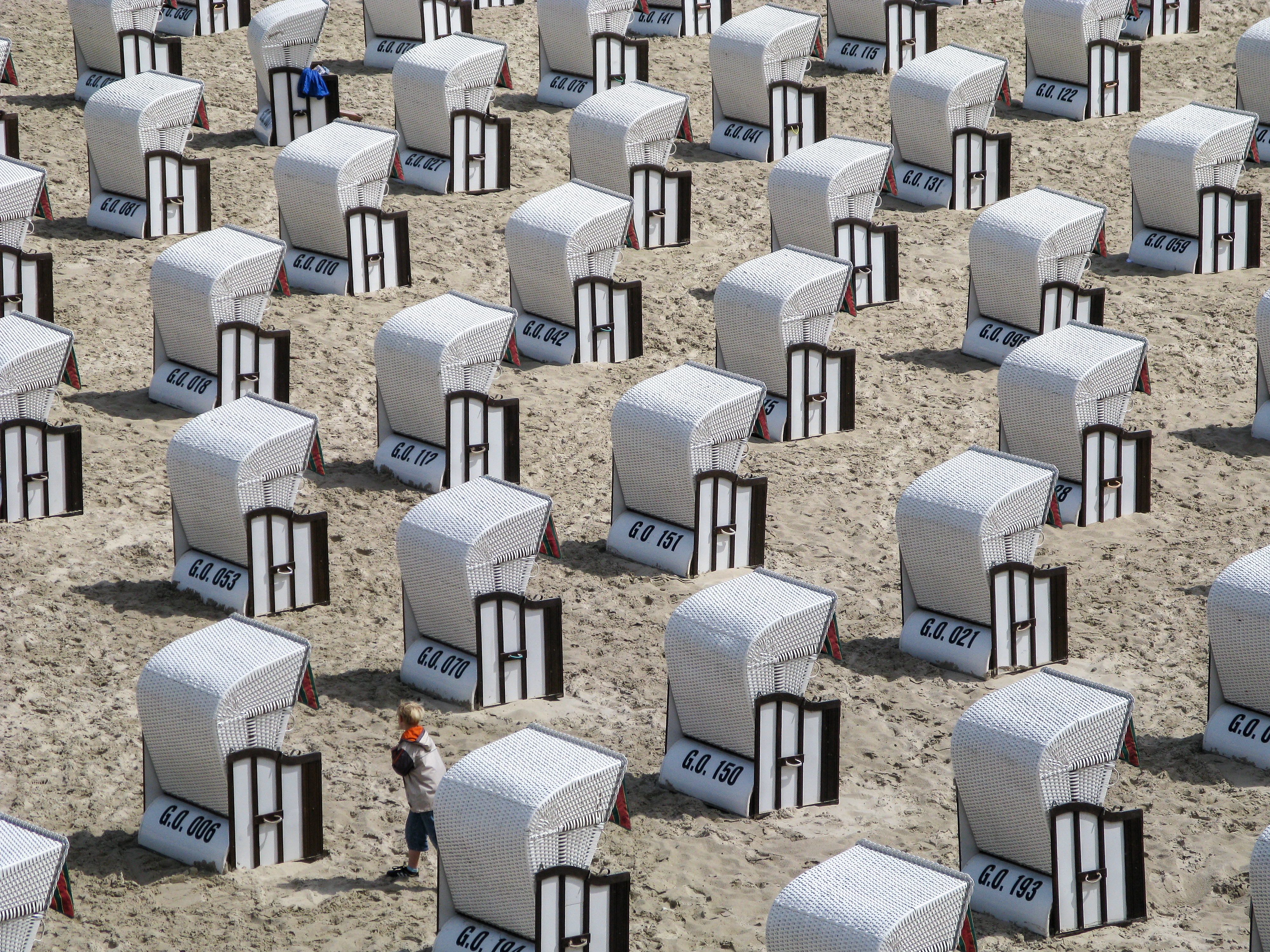 Sellin, Strandkörbe am Hauptstrand -- 2009 -- 1177