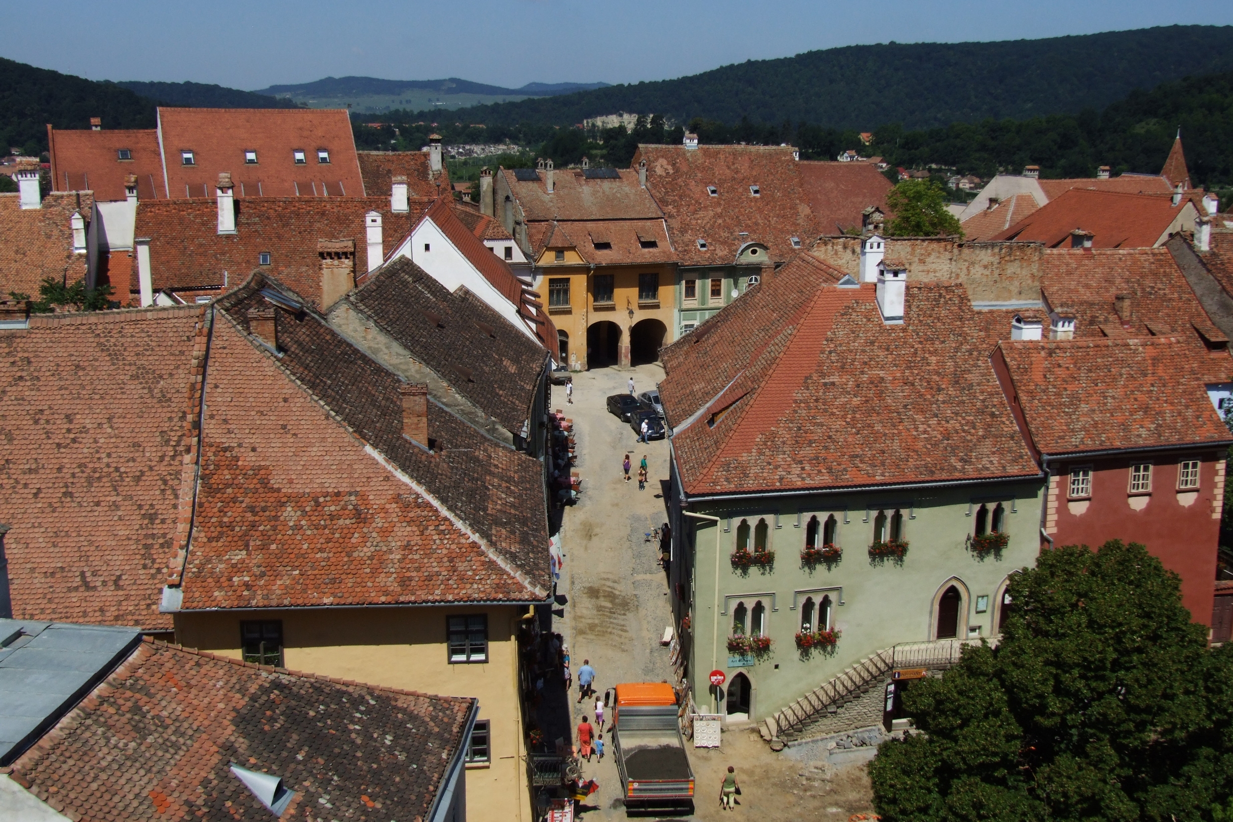 Sighişoara (Schäßburg, Segesvár) - view from CT2