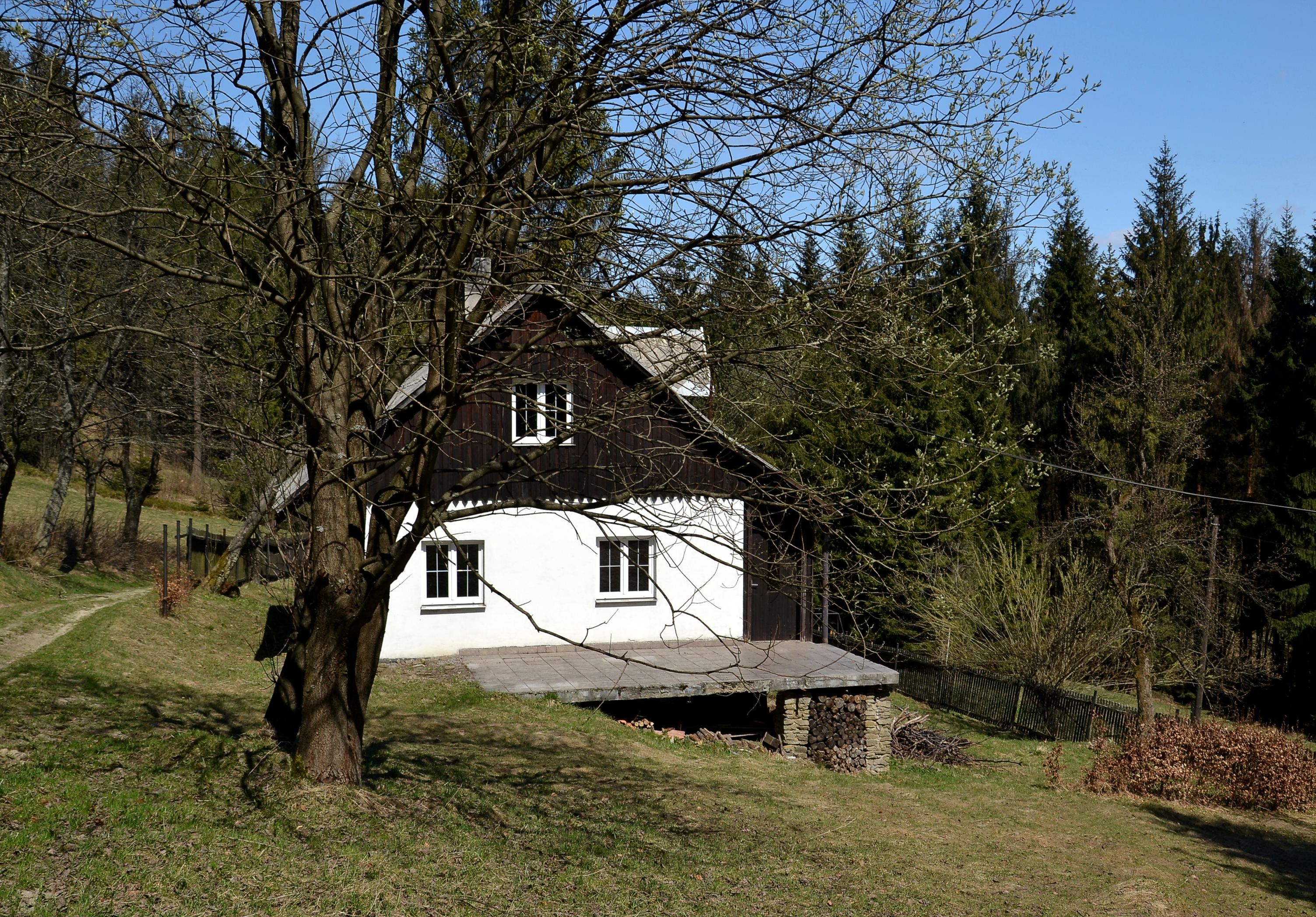 Slezské Beskydy (Beskid Śląski) - house near Gírová (Girowa)