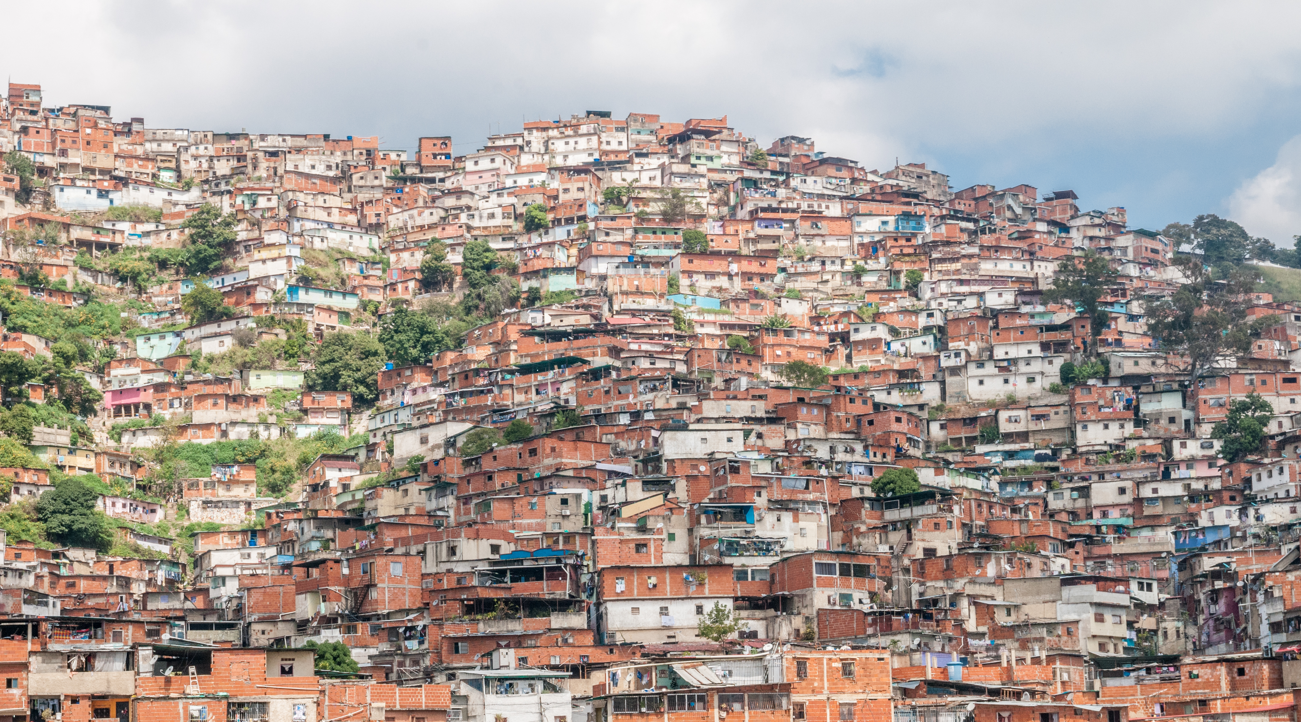 Slums in Caracas, Venezuela