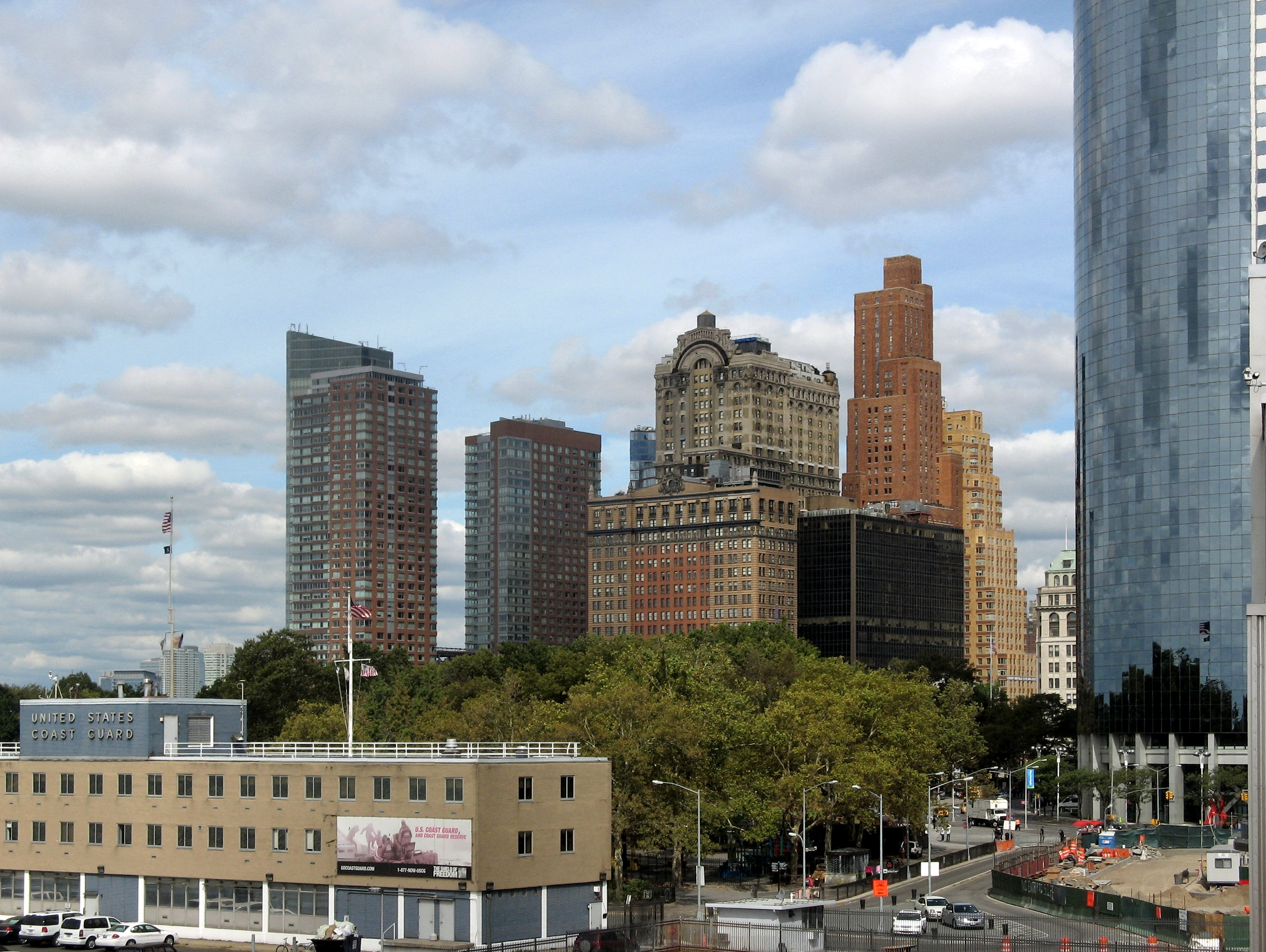 Southern Manhattan and battery park