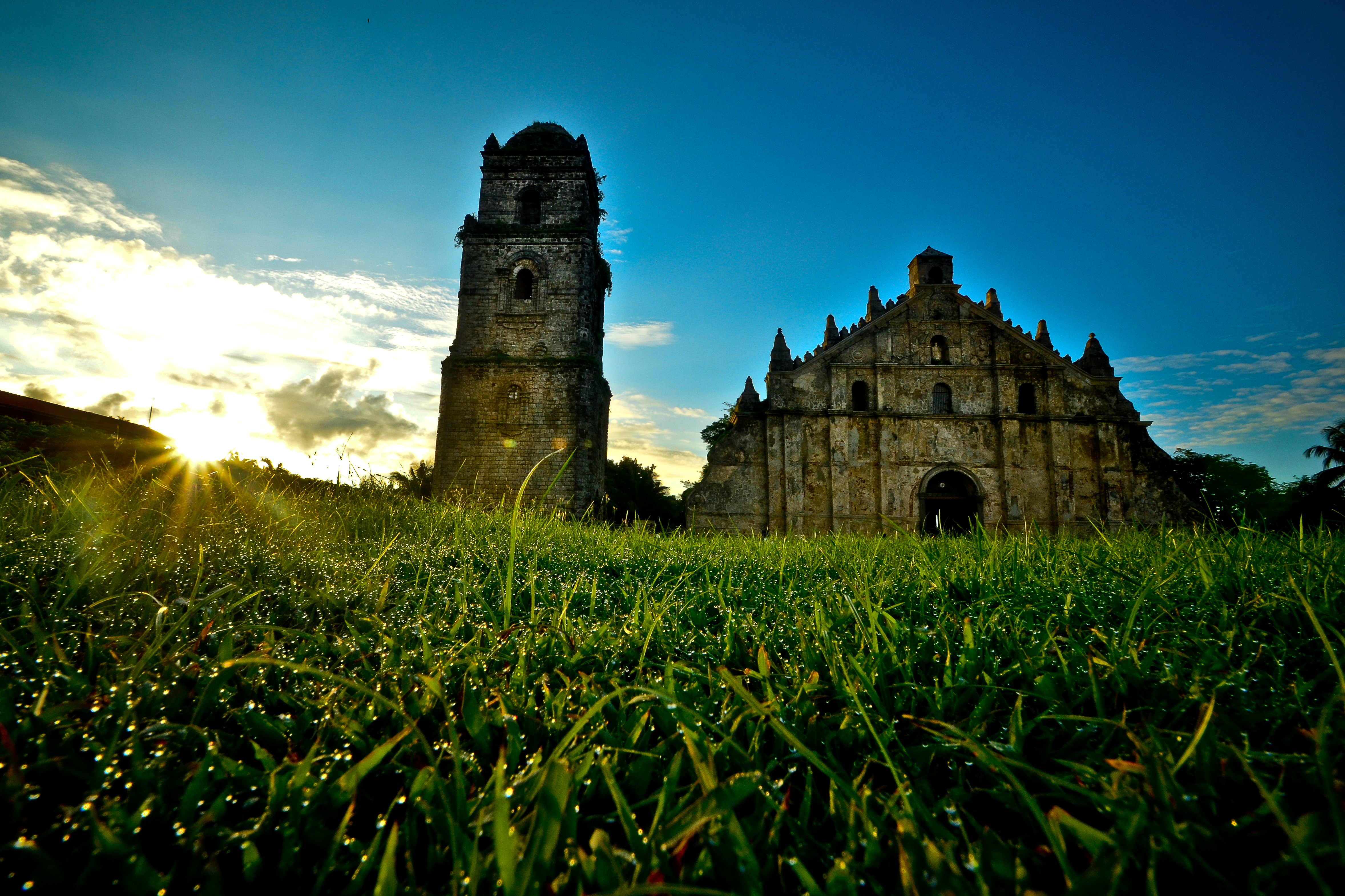 Sunrise over Paoay Church