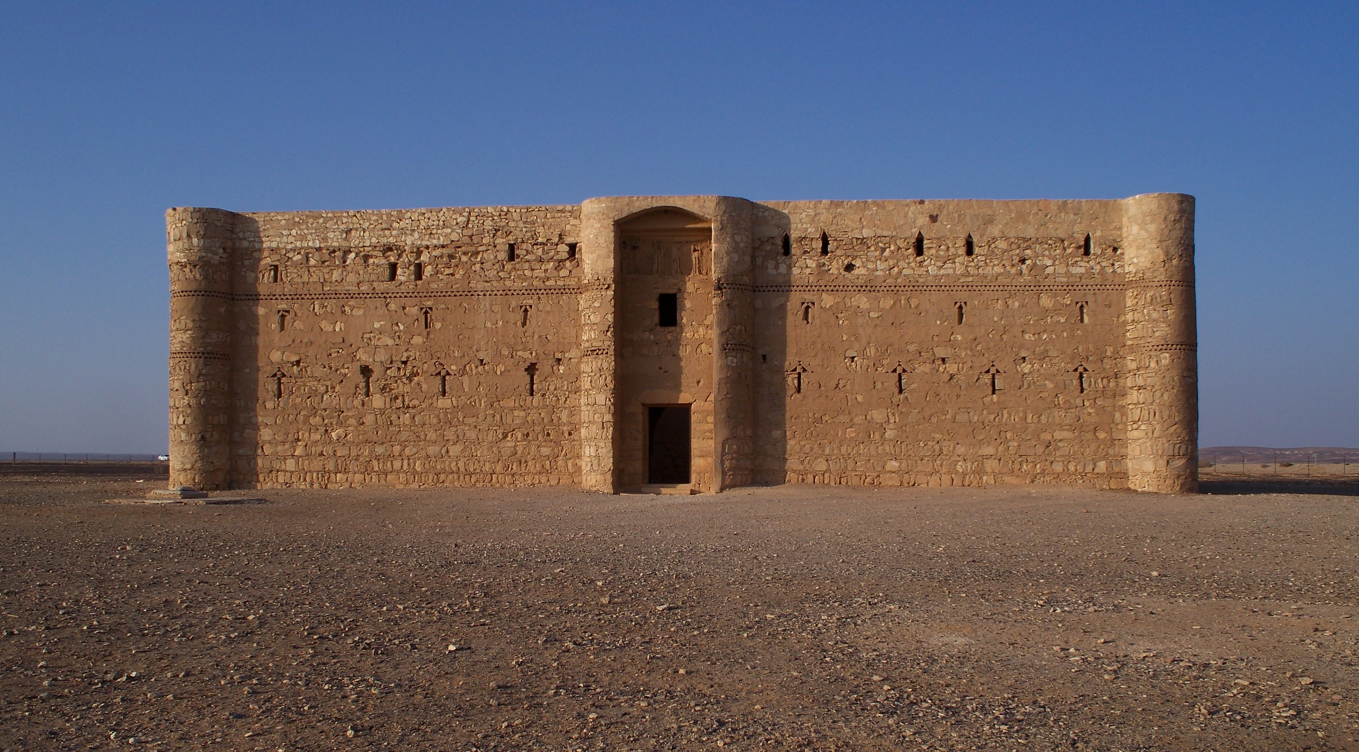 The desert castle Qasr Kharana in Jordan