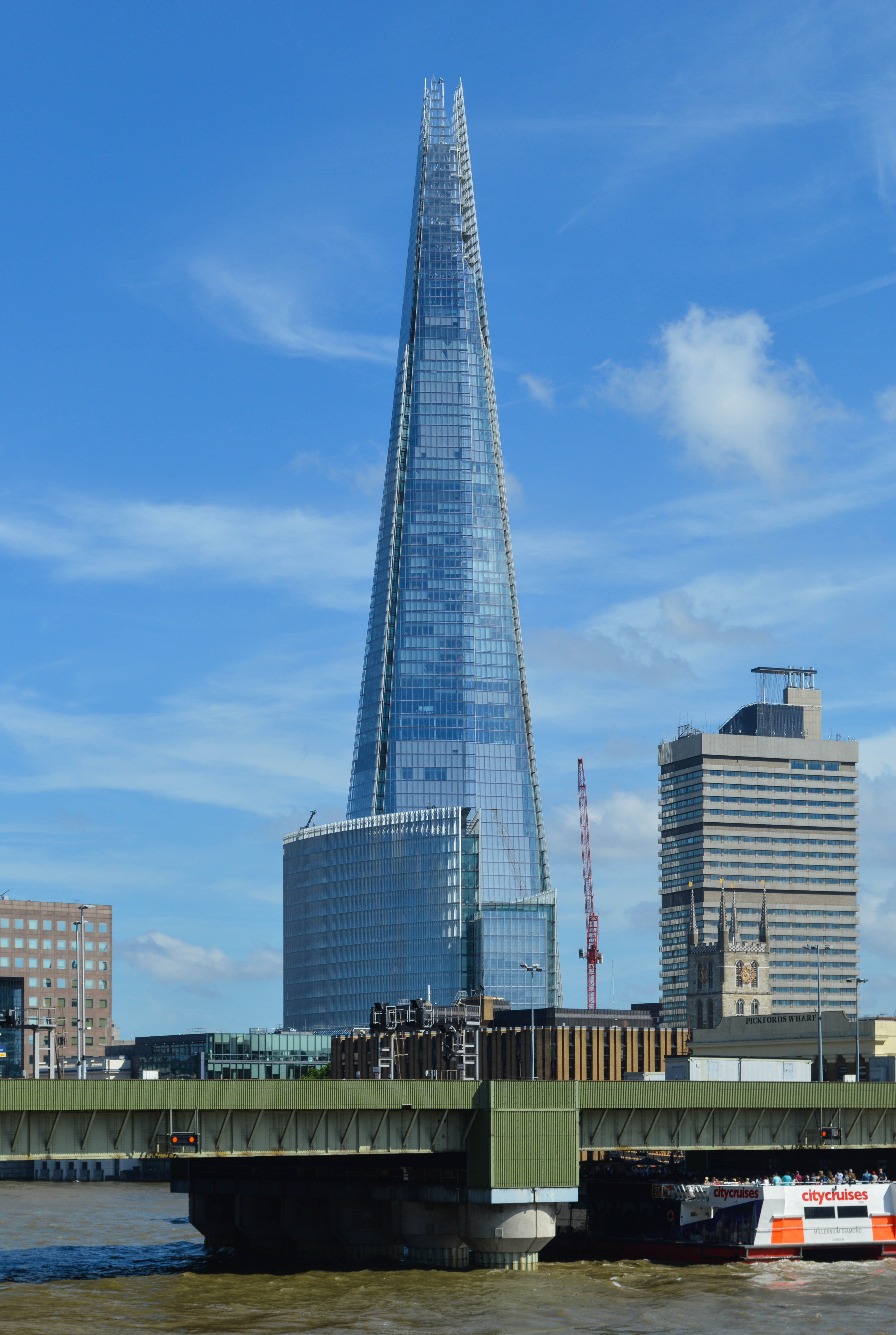 The Shard from Southwark Bridge, 2017-05-27