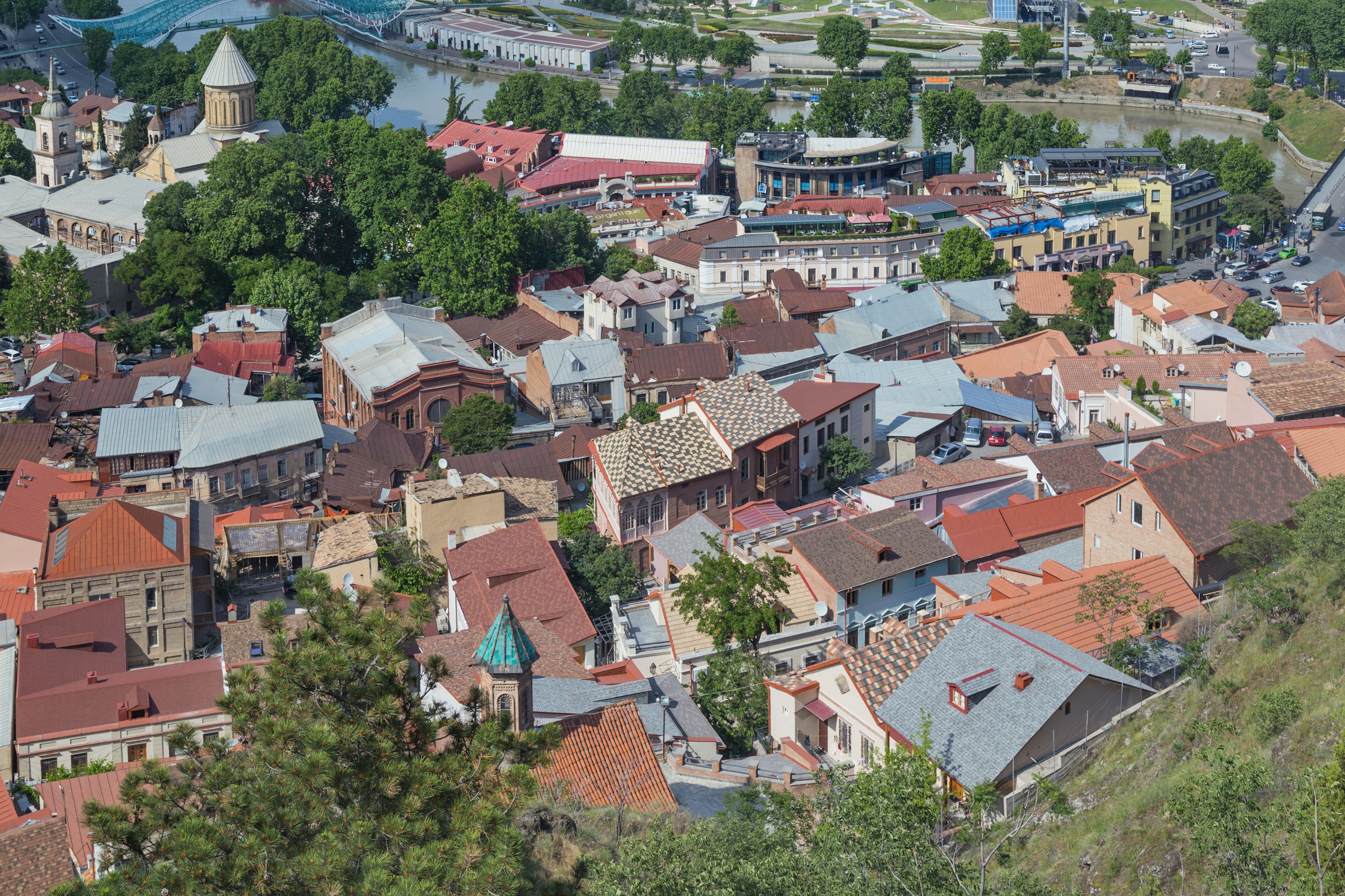 2016 Tbilisi, Widoki z Twierdzy Narikala (17)