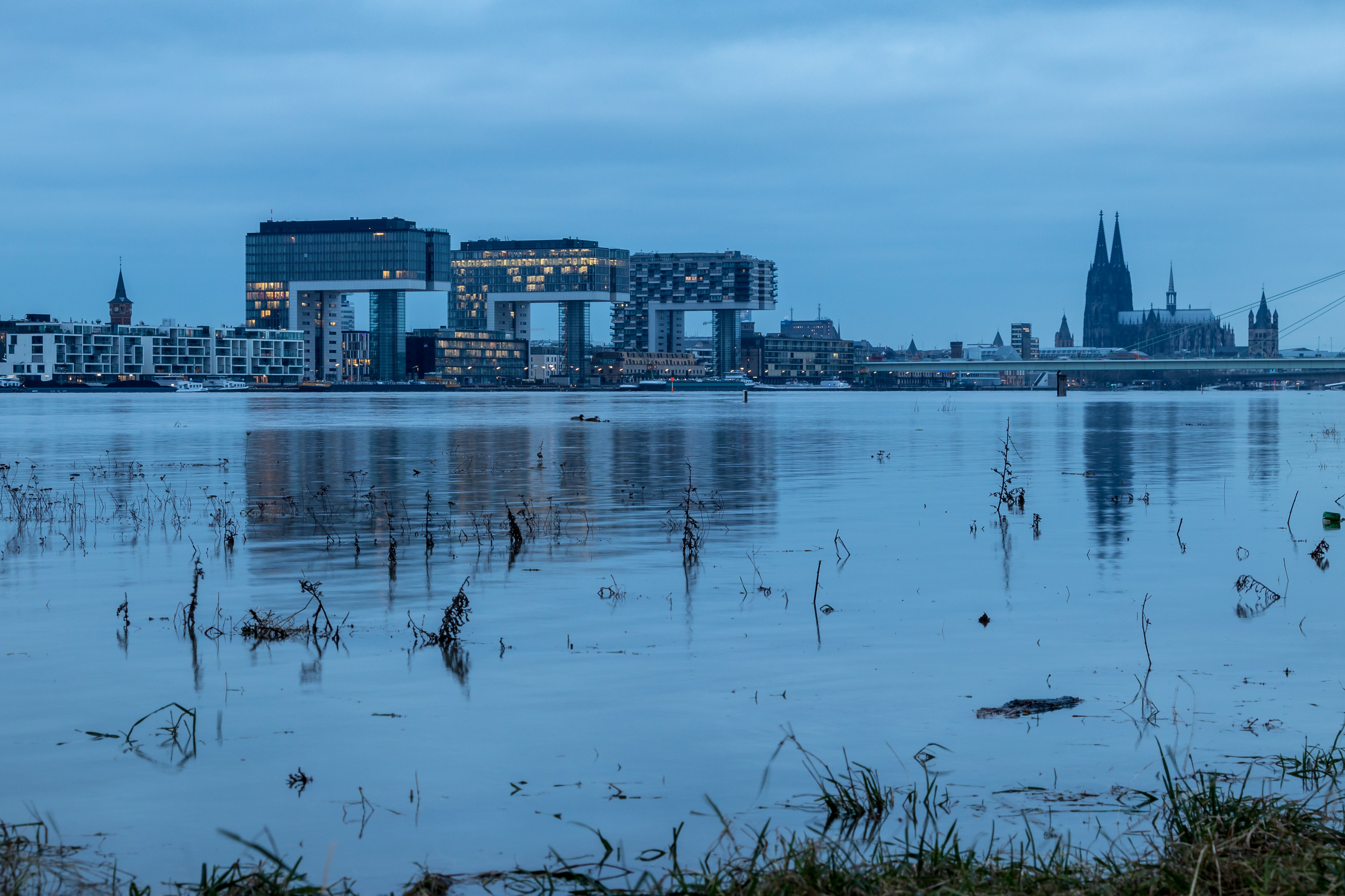 2018-01-08-Rheinhochwasser Januar 2018 Köln-6006