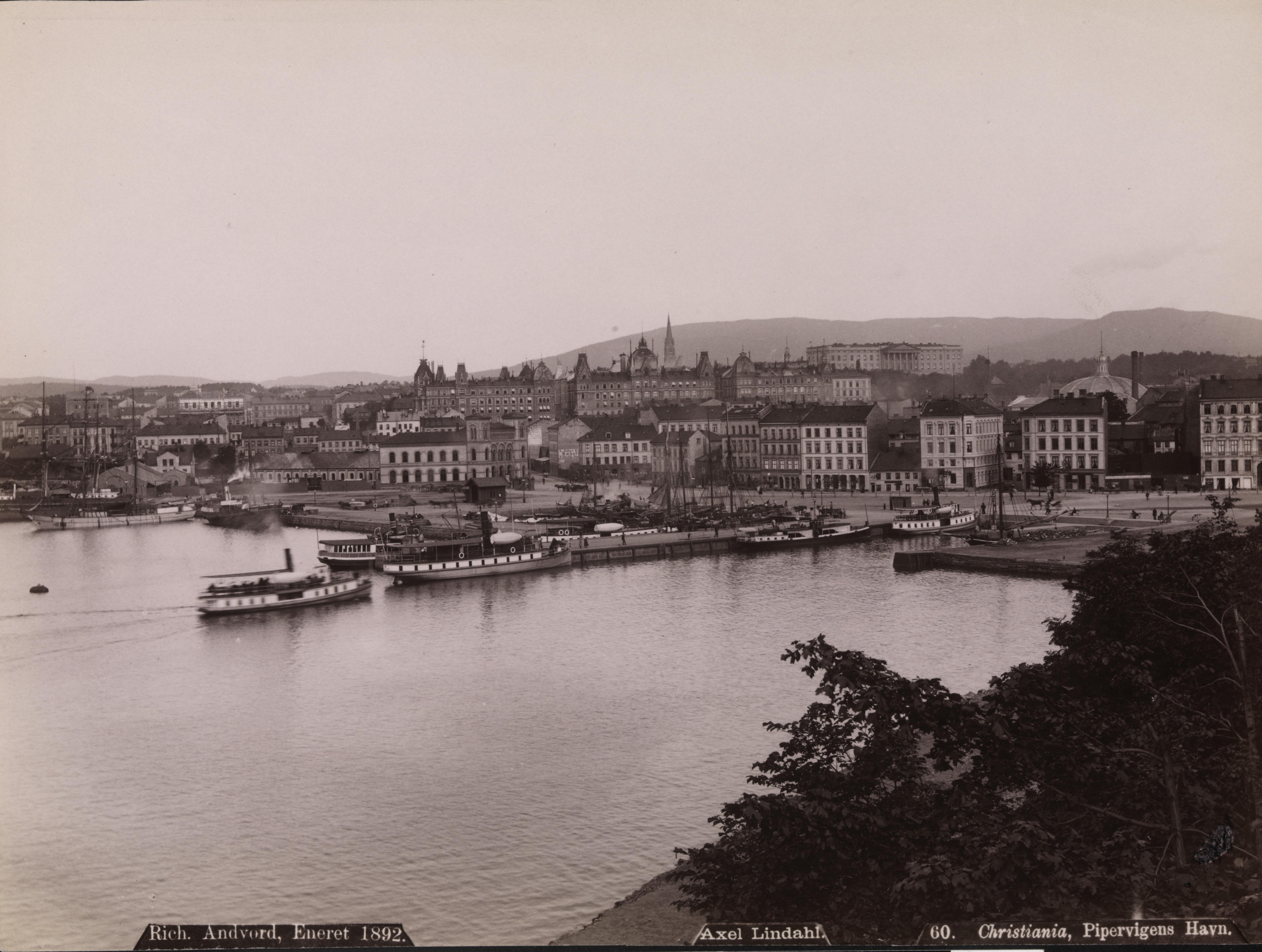 60. Christiania, Pipervigens Havn, 1892 - NB bldsa AL0060