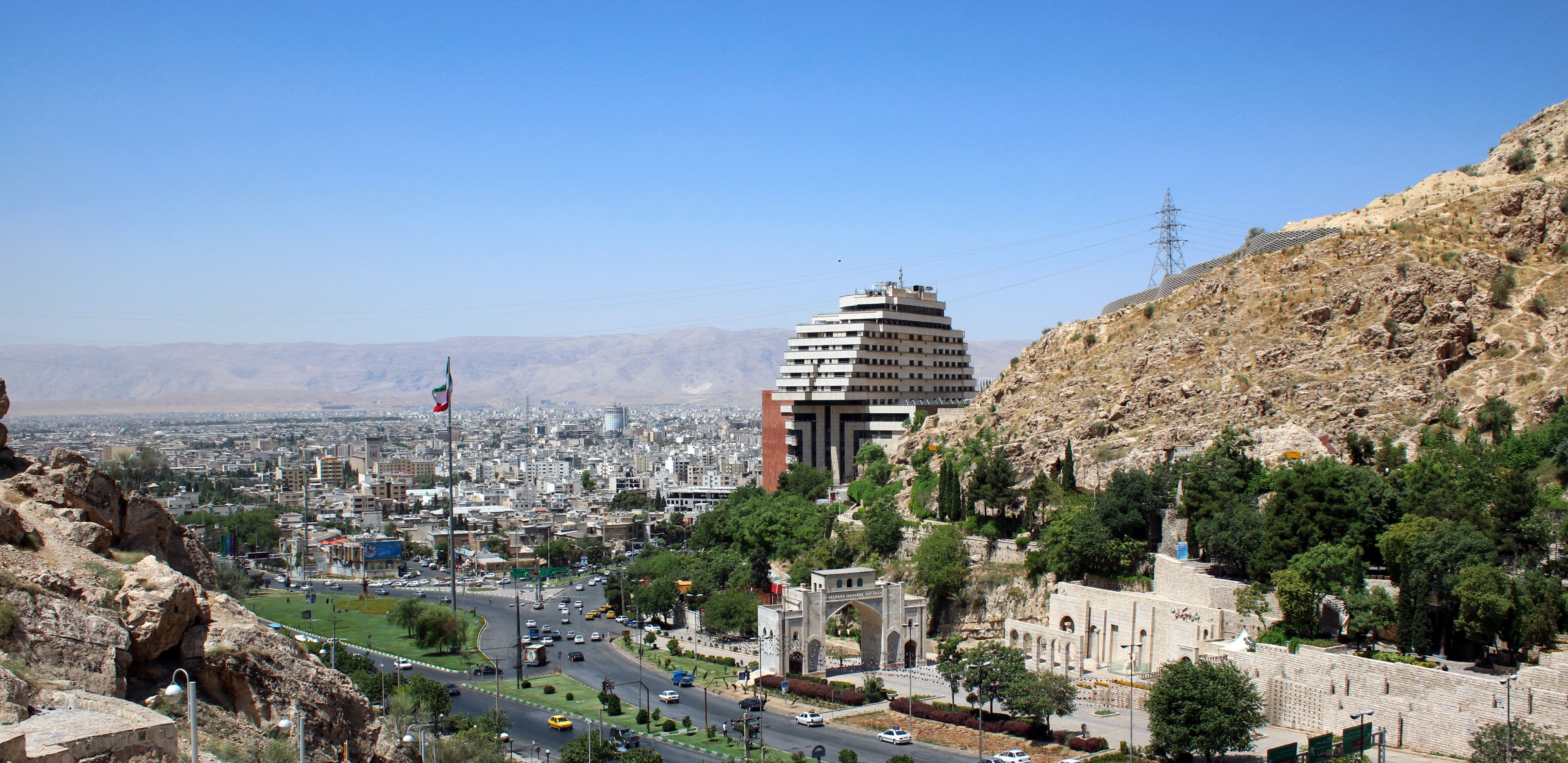 A landscape of Shiraz City