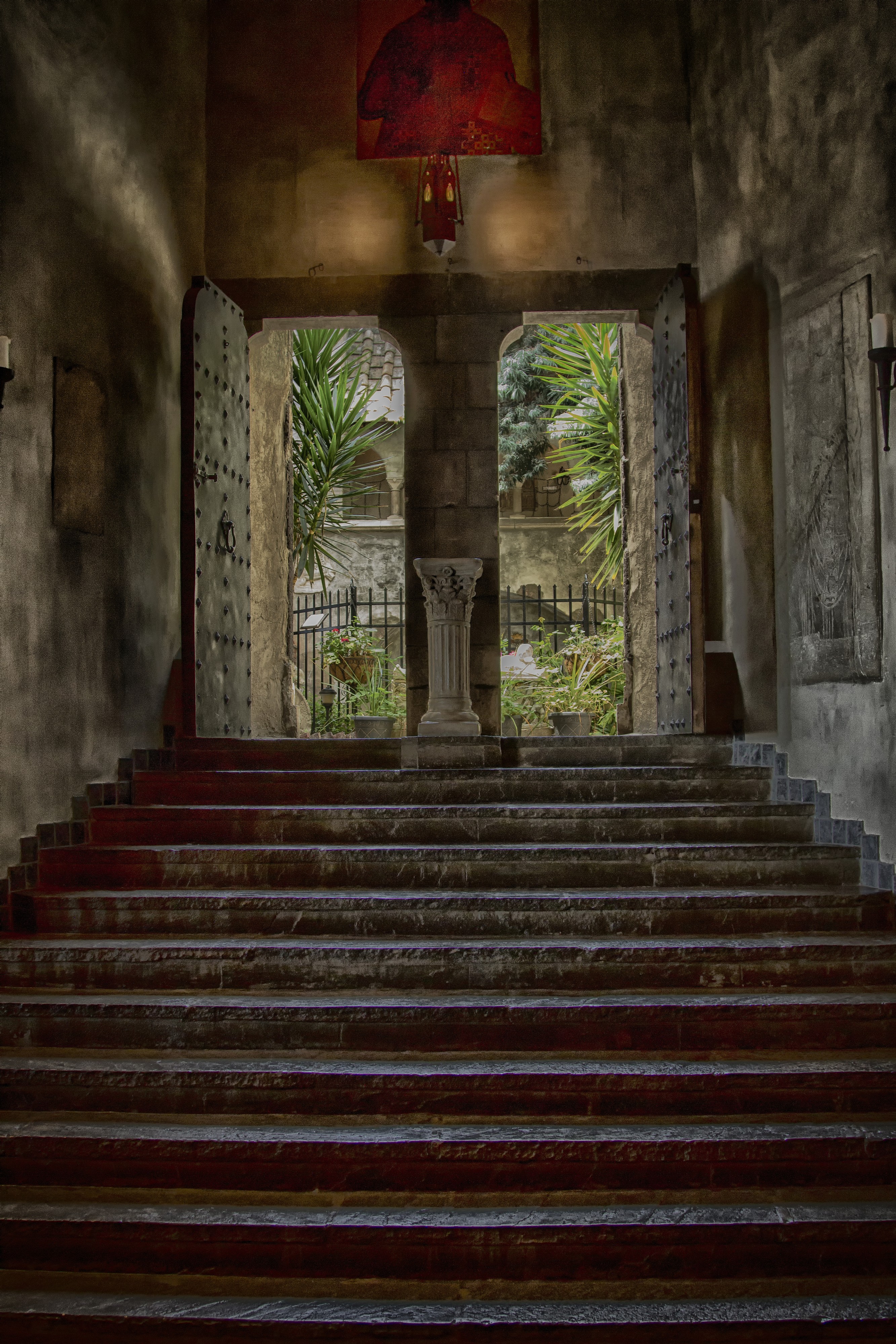 A View Into The Courtyard (Hammond Castle) (13434293084)