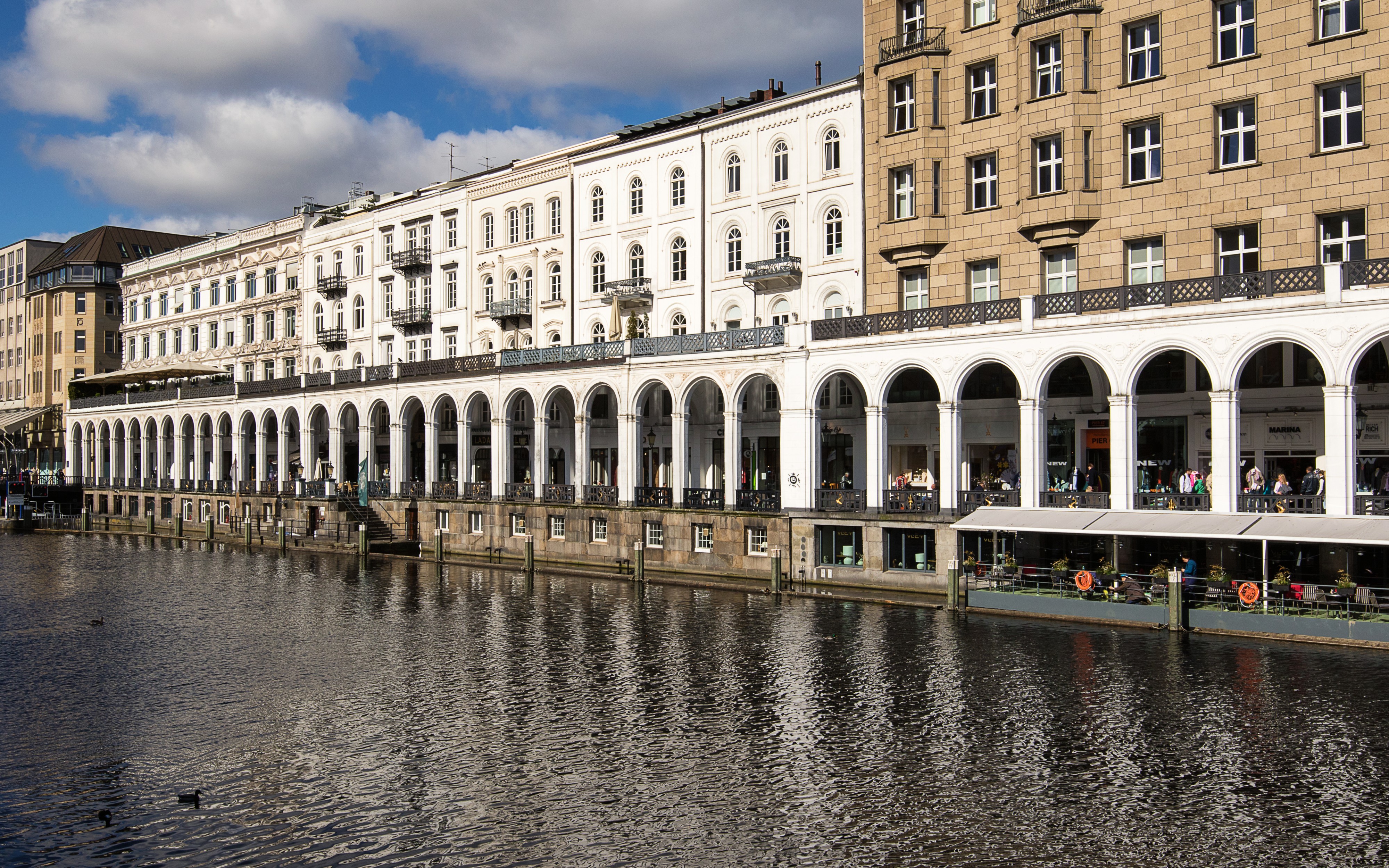 Alsterarkaden, Hamburg (April 2017)