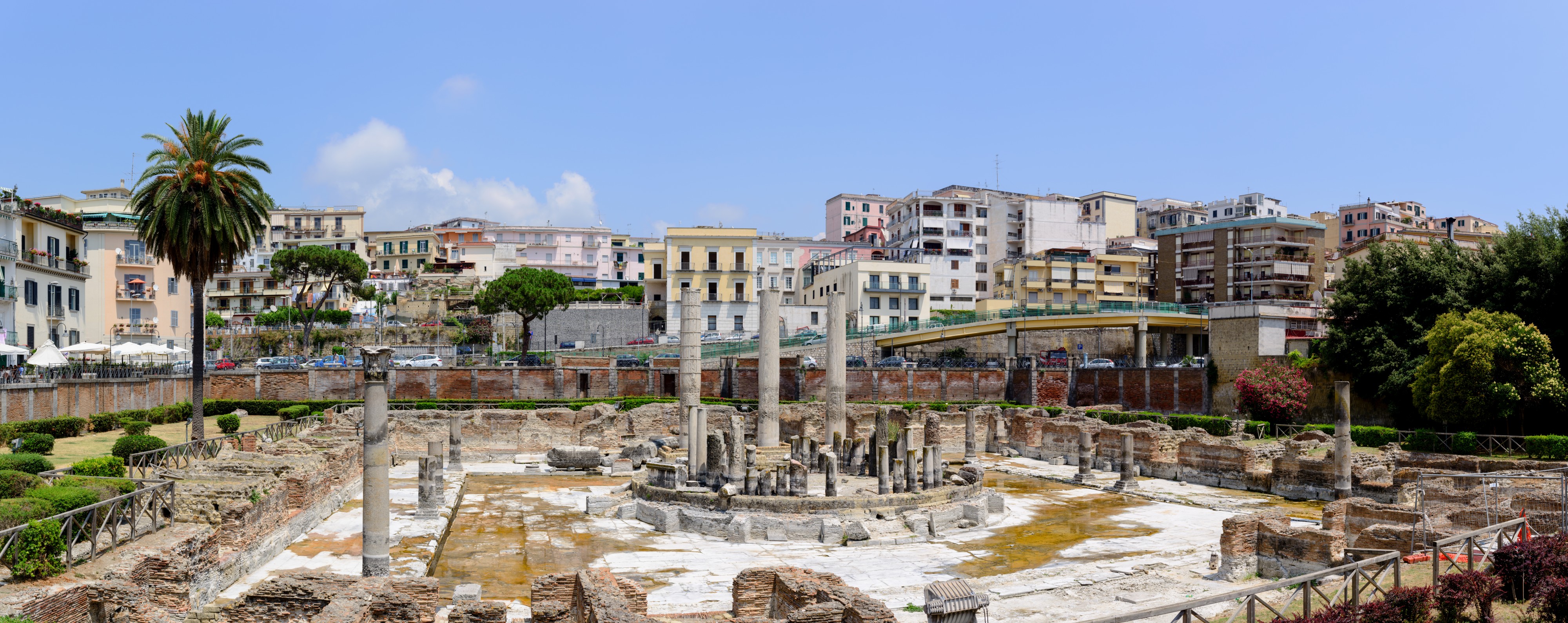Ancient Roman market place and Serapis temple panorama - Pozzuoli - Campania - Italy - July 11th 2013