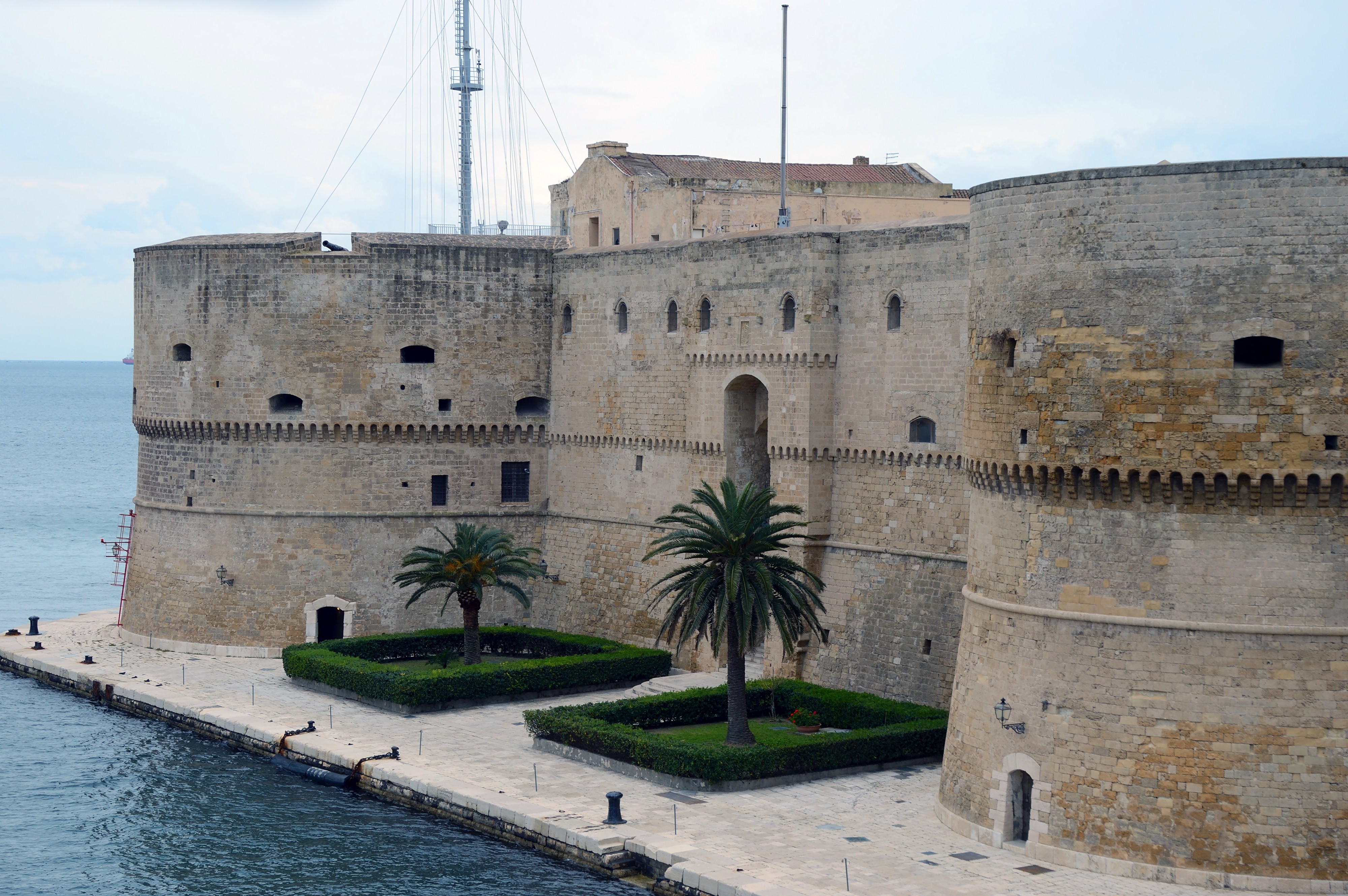 Castello aragonese in taranto seen from Ponte Girevole