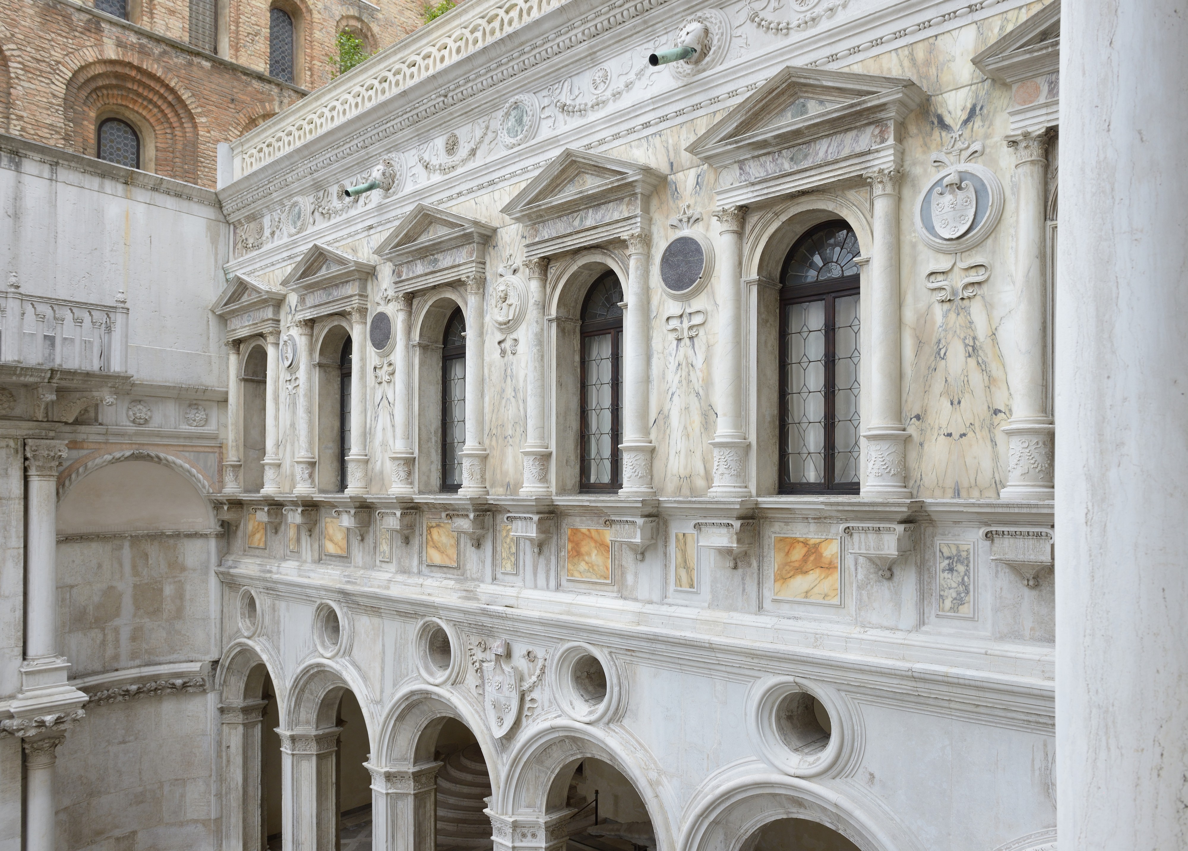 Courtyard of the Doges Palace Venice Renaissance windows