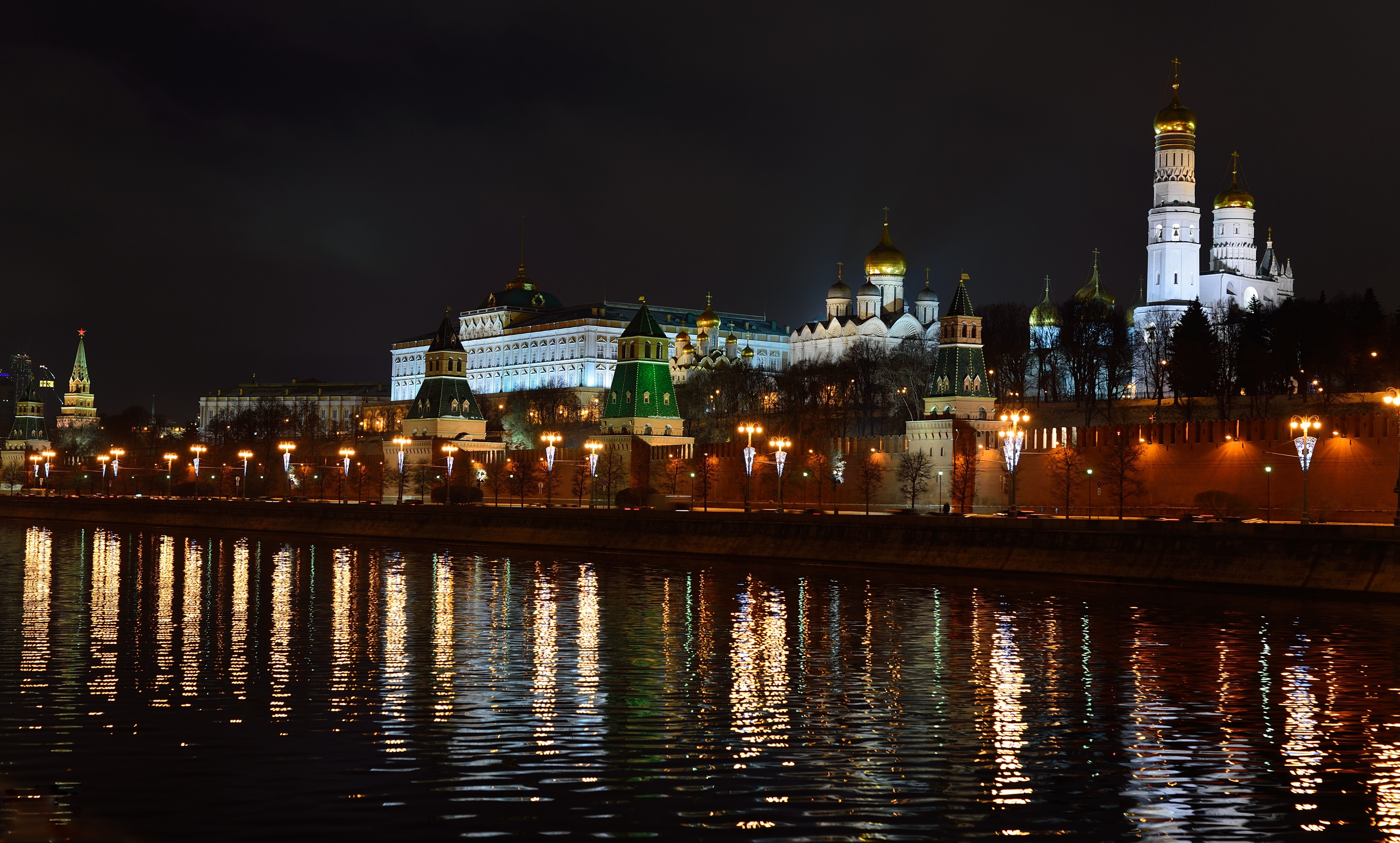 Московский кремль ночью