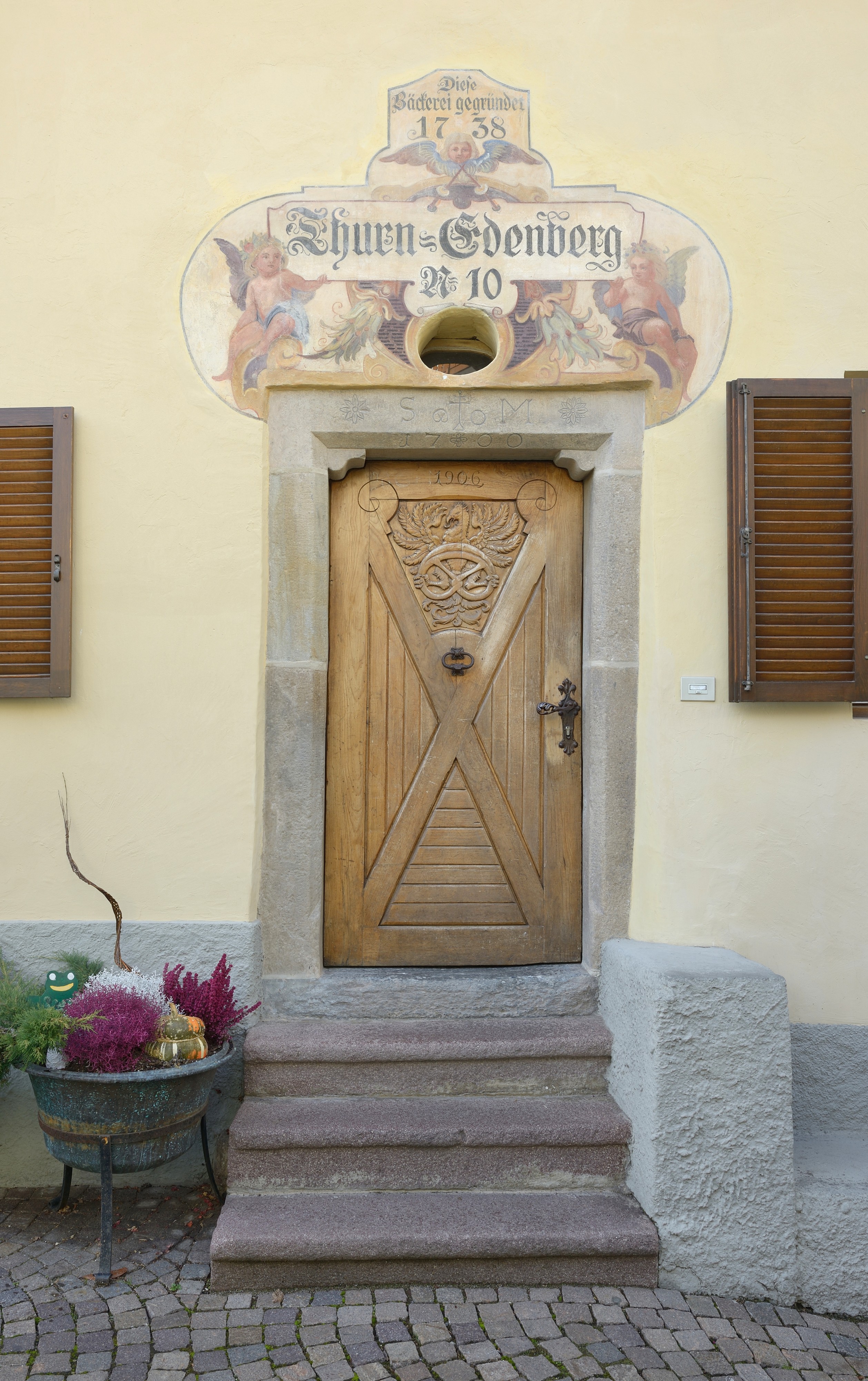Das Familienhaus mit Bäckerei des Eduard Burgauner