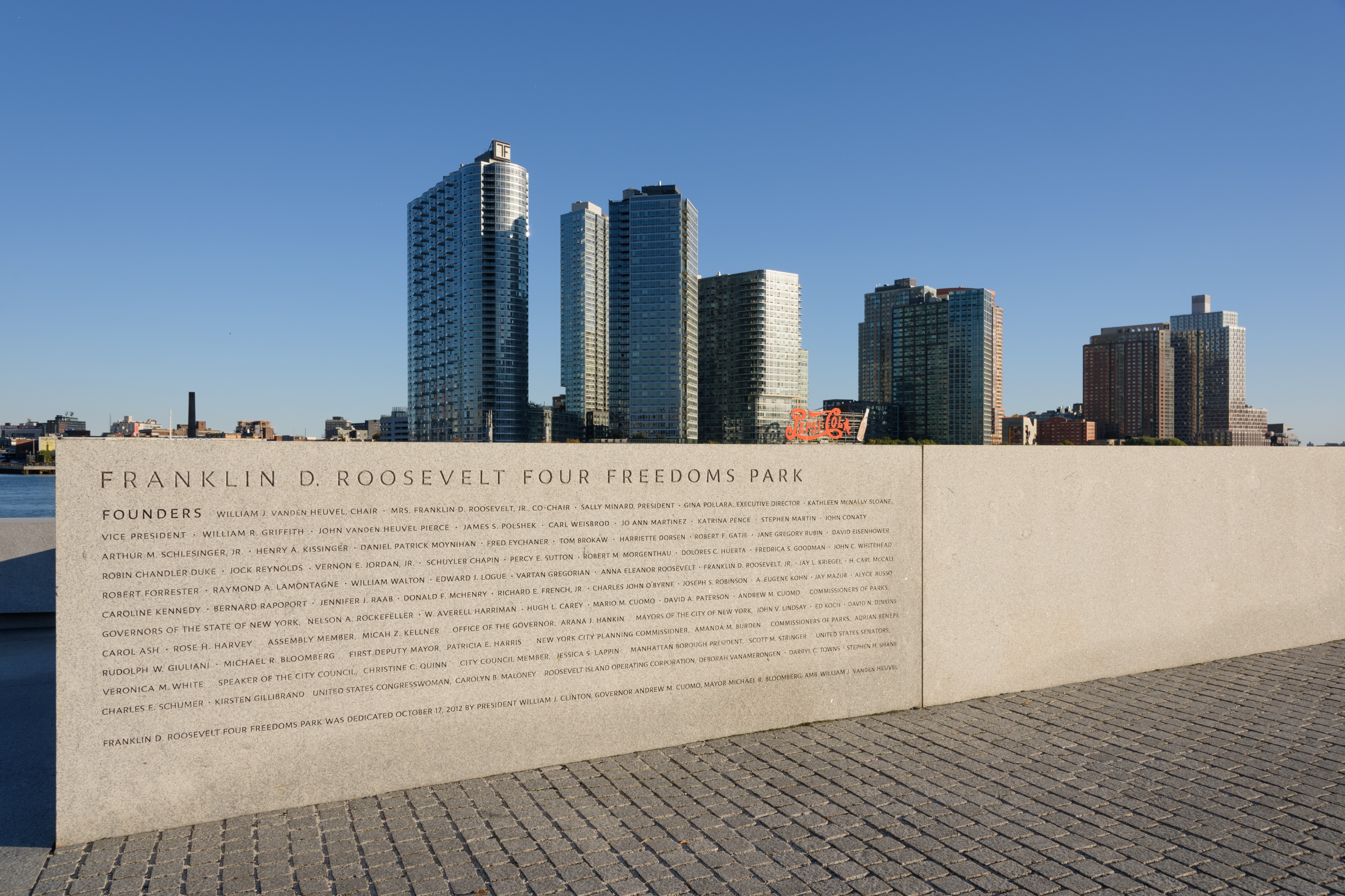 FDR Four Freedoms Park New York October 2016