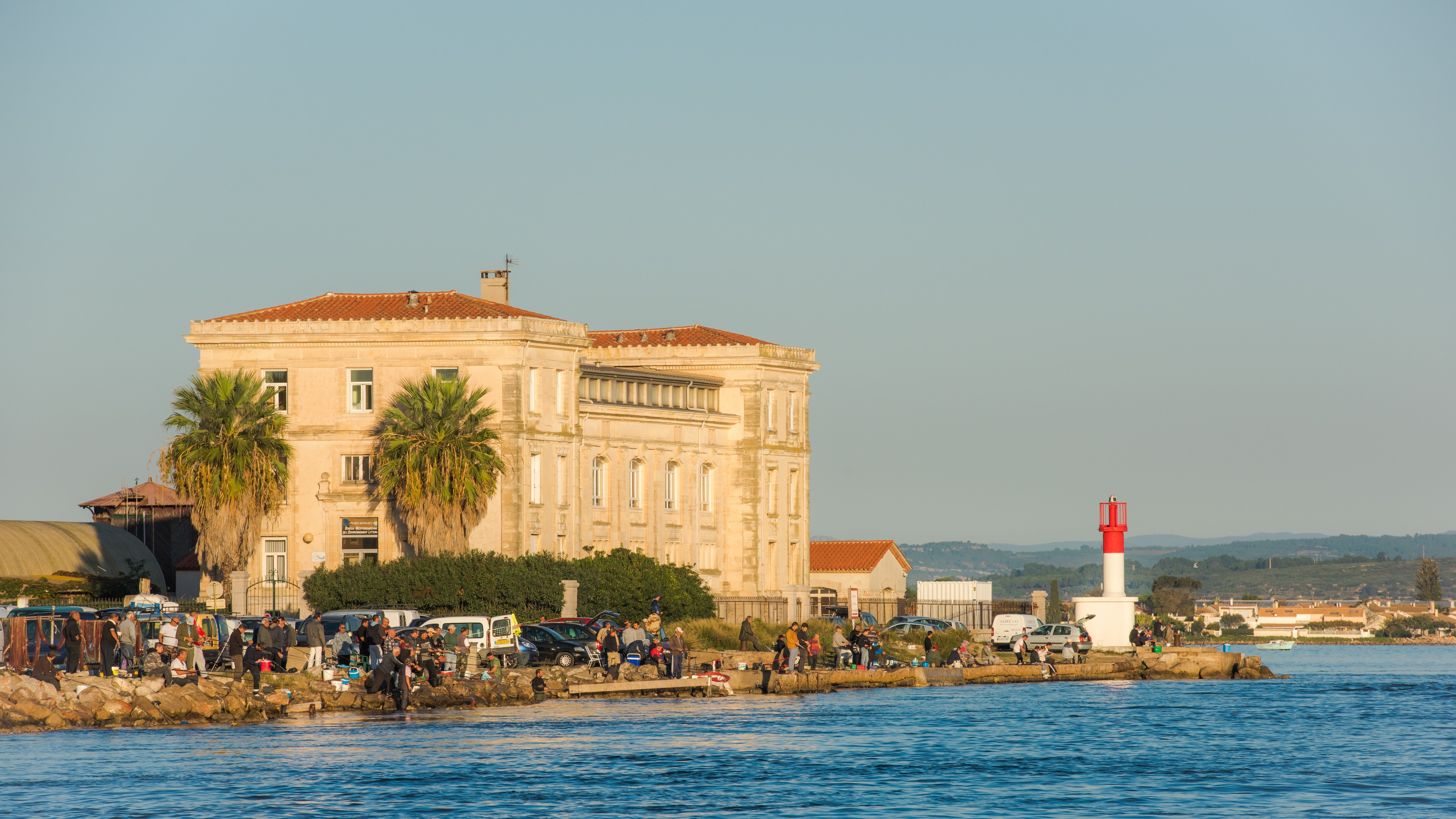 Fishing at former biological station, Sète