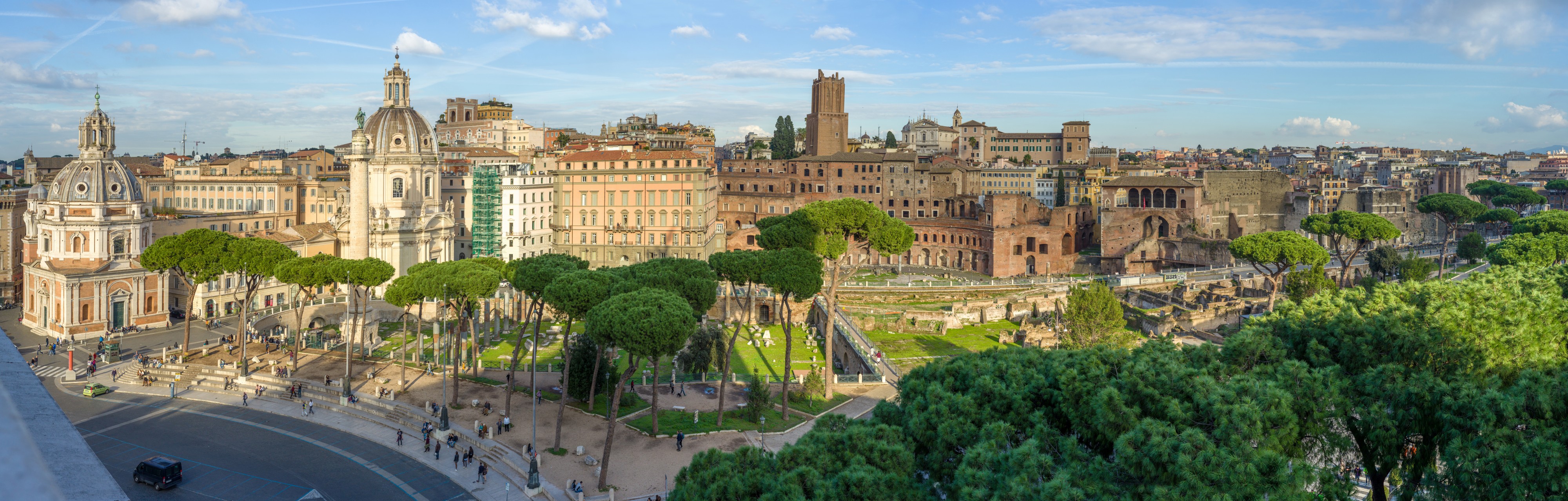 Foro Traiano dal Vittoriano Roma