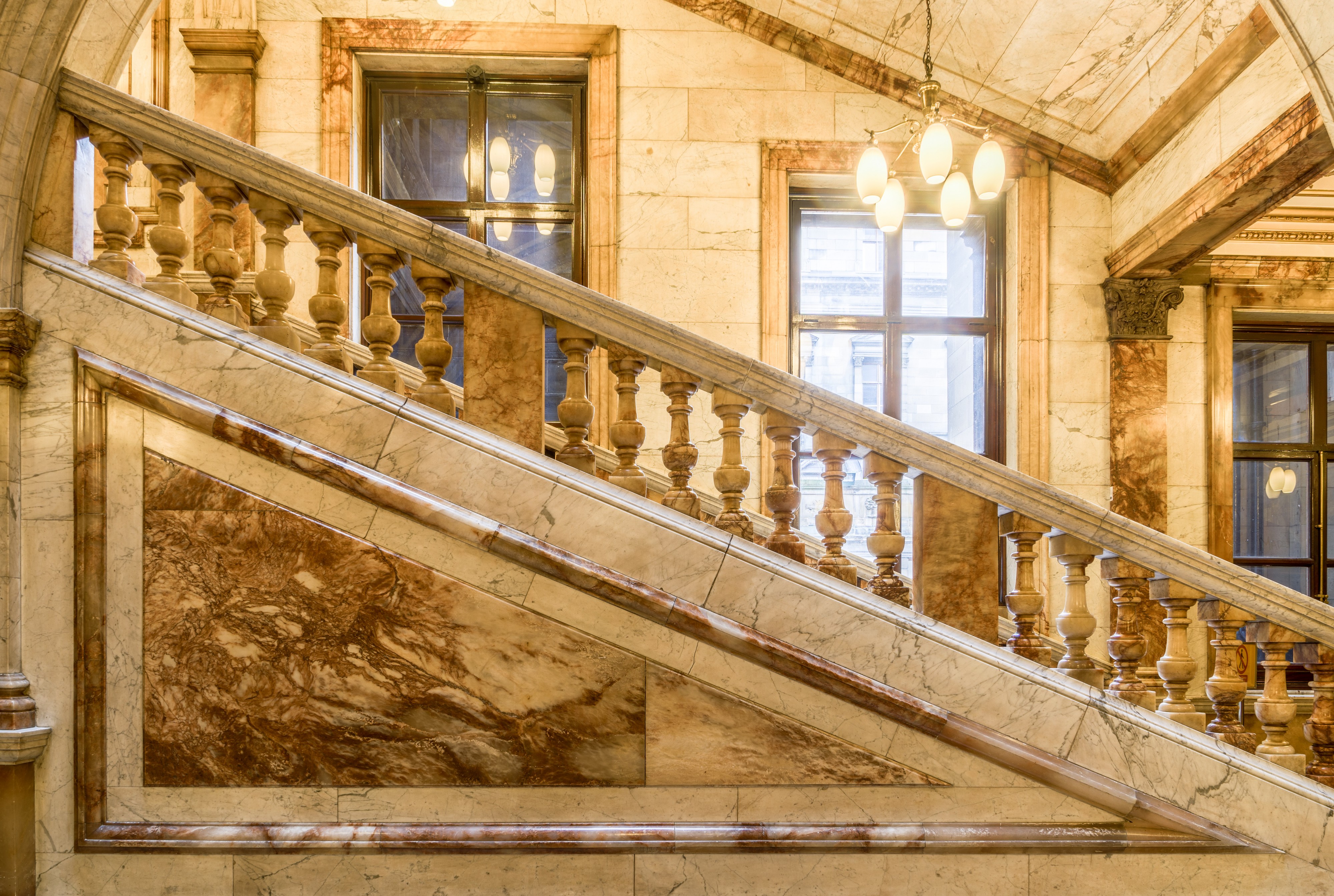 Glasgow City Chambers - Carrara Marble Staircase - 1