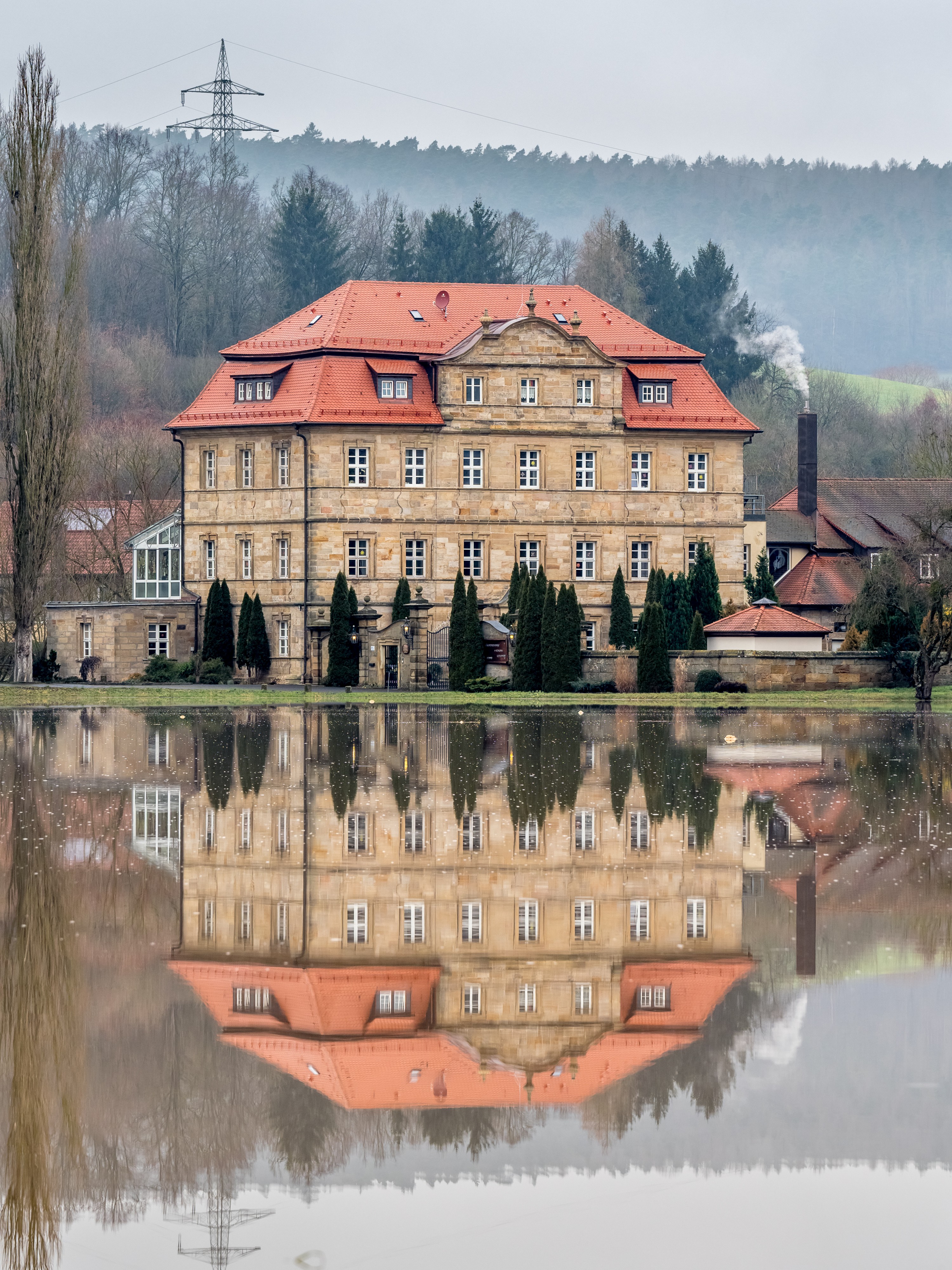 Gleusdorf Schloss Hochwasser P1063565