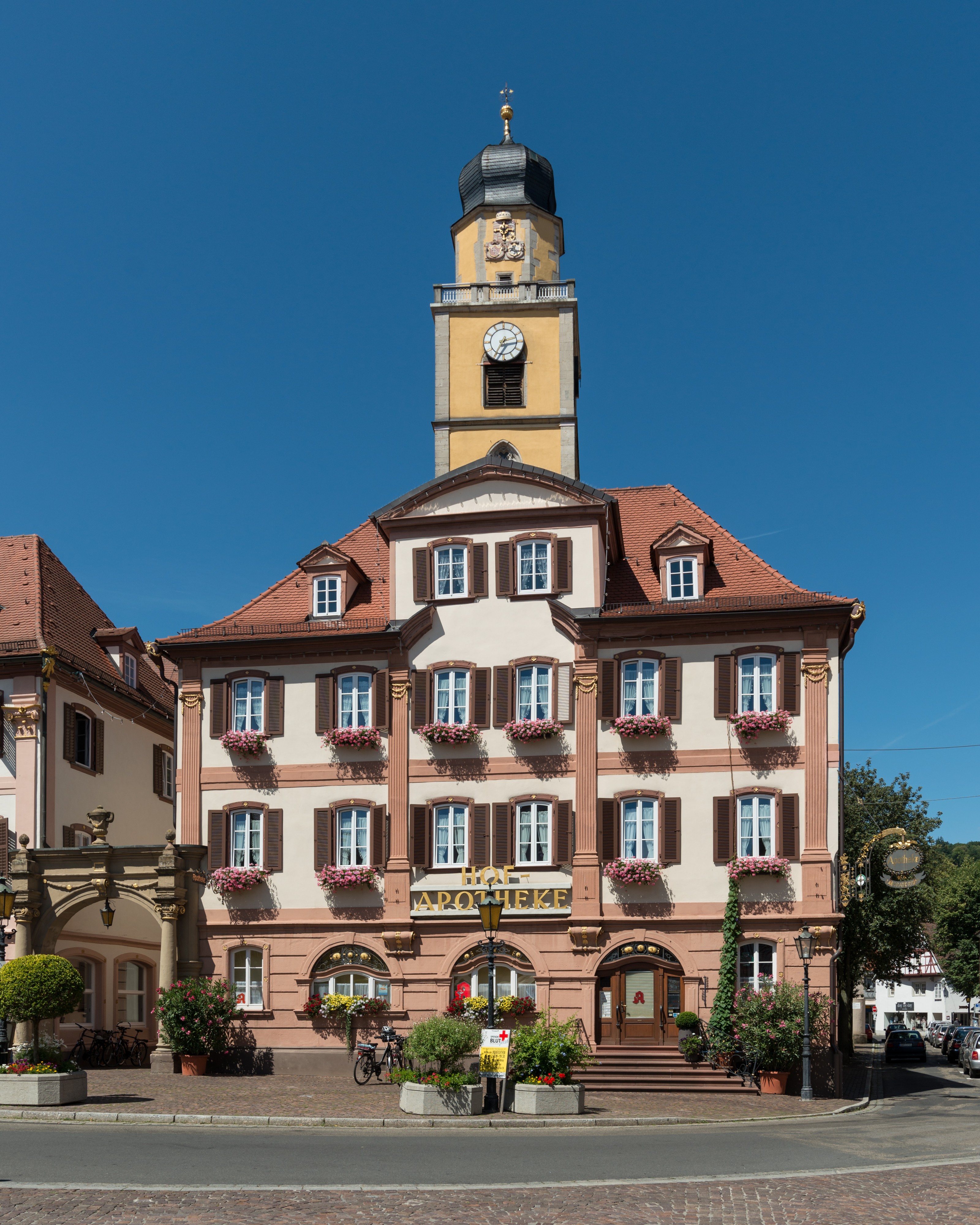 Hof-Apotheke, Bad Mergentheim, South view 20150726 1