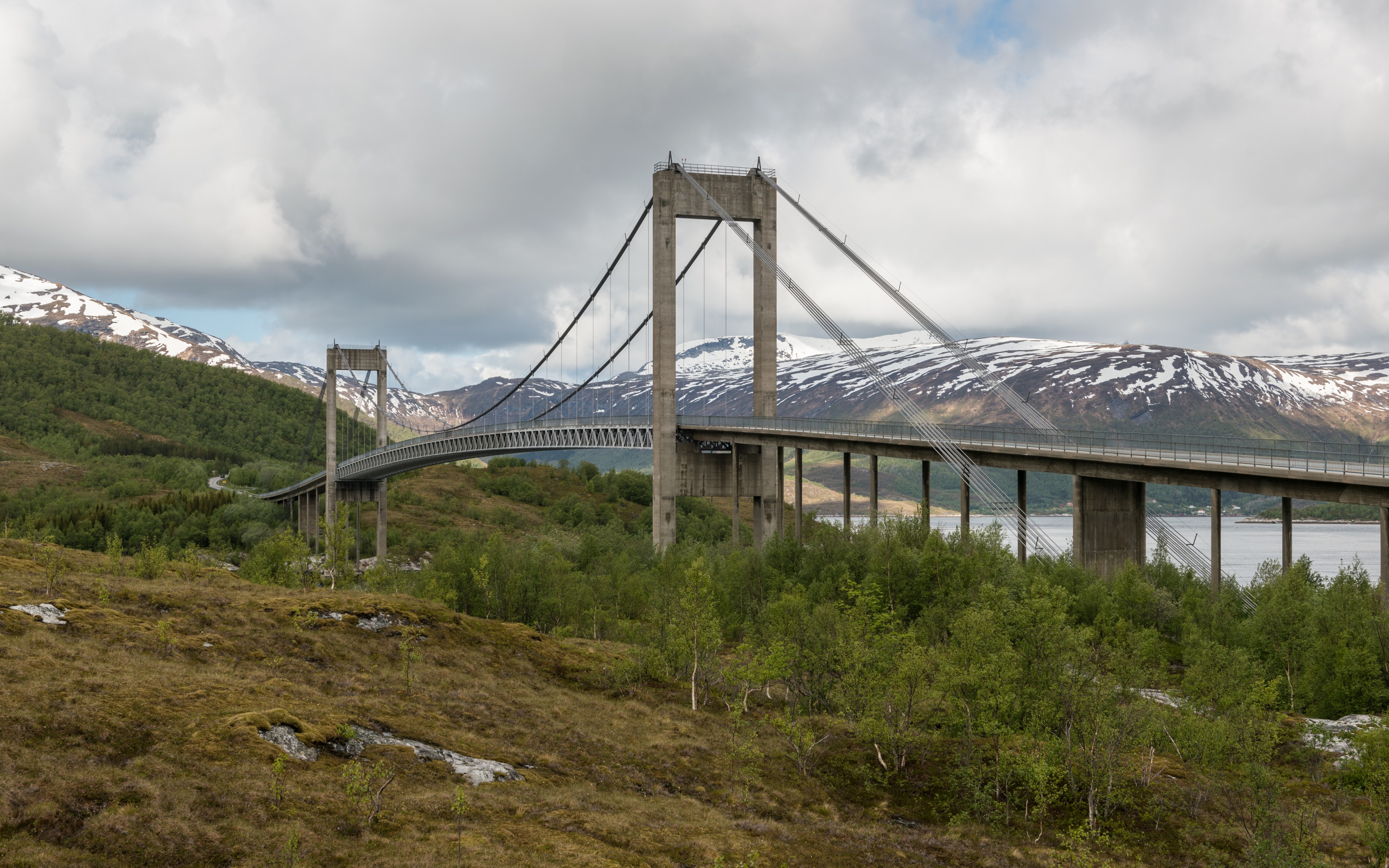 Kjellingstraumen bru, West view 20150608 1