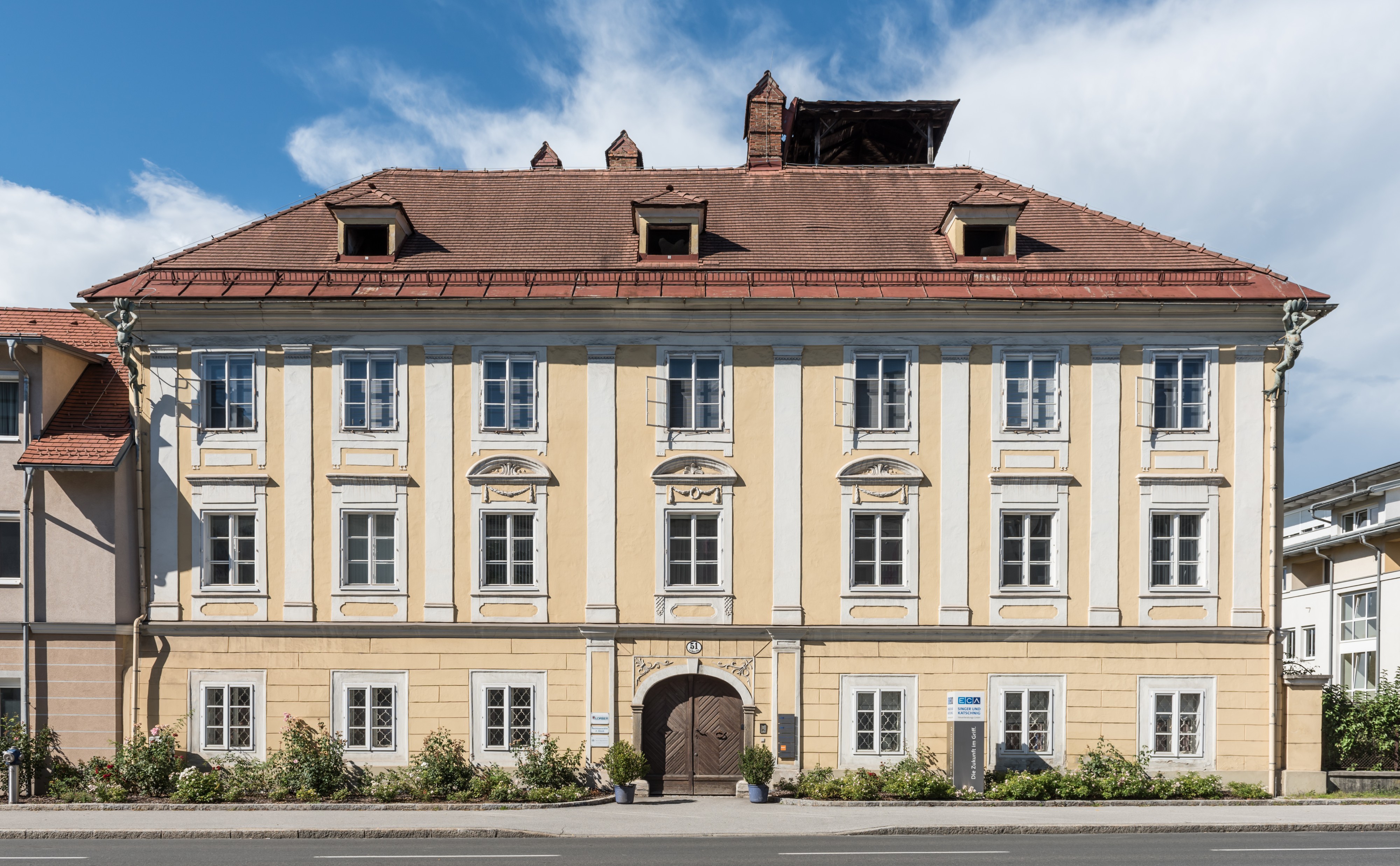 Klagenfurt St-Veiter Ring 51 Buergerhaus Sued-Ansicht 14082016 3692