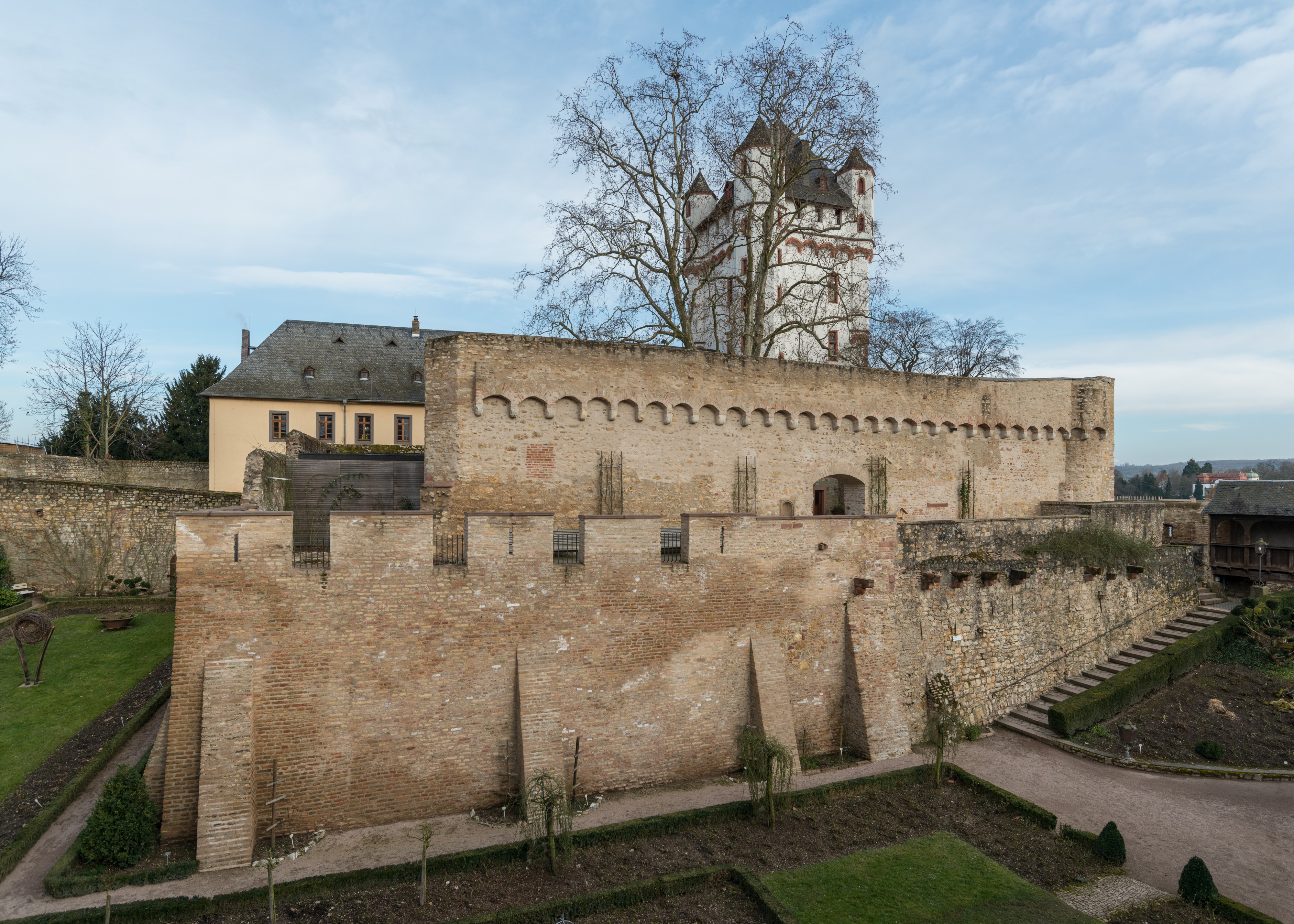 Kurfürstliche Burg, Eltville, West view 20150225 1