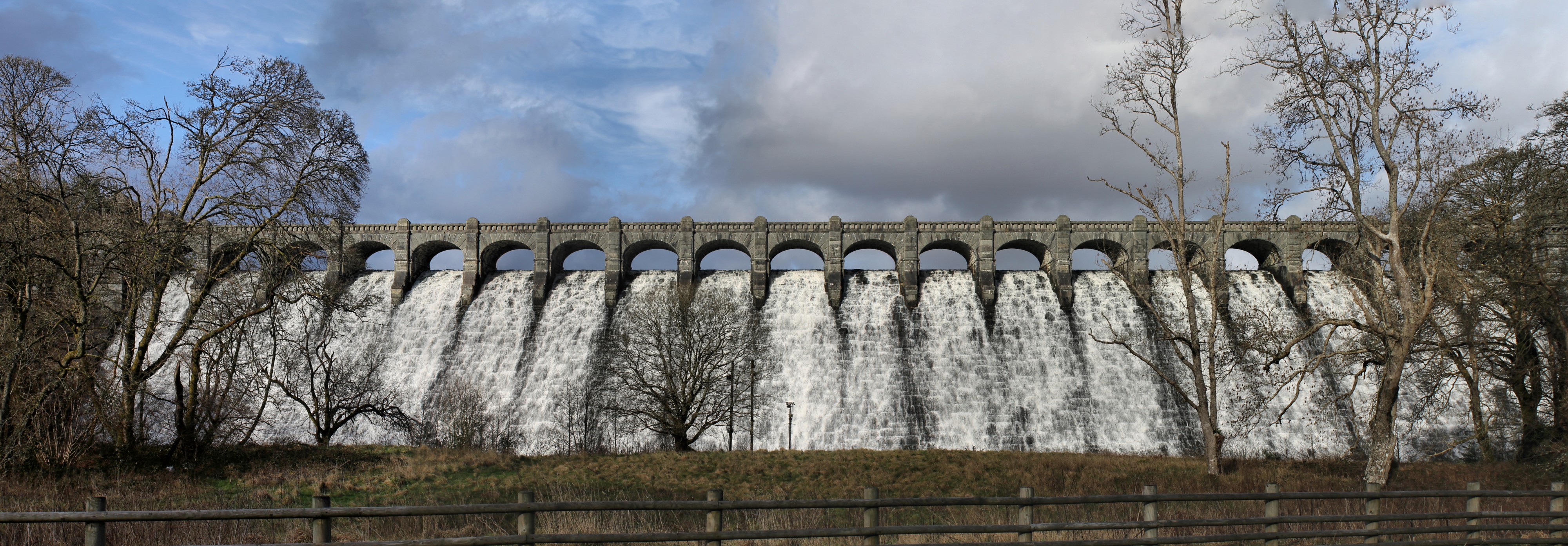 Llyn Llanwddyn - Vyrnwy Dam, Powys, Wales built over a village to supply water to Liverpool 45