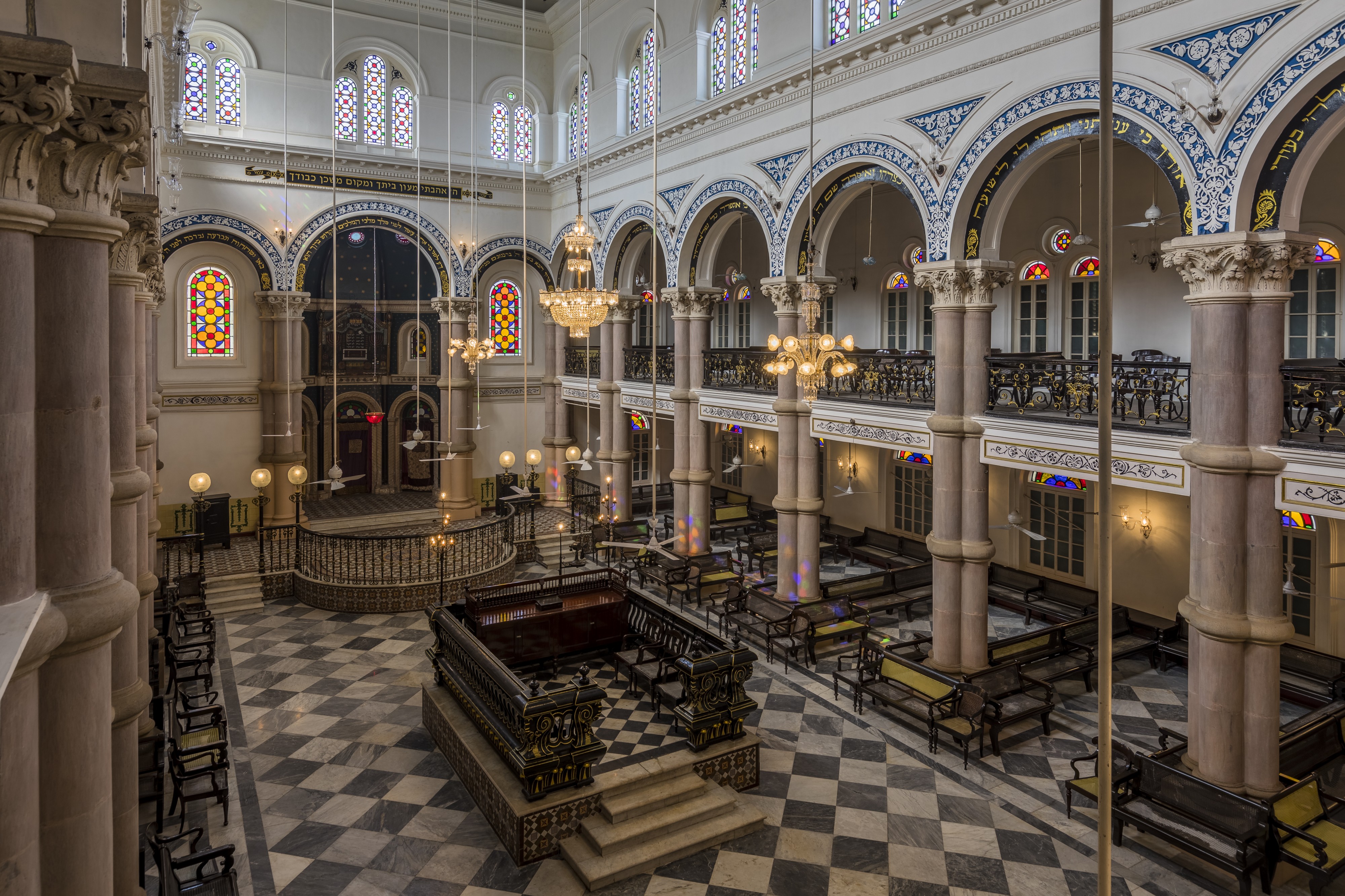 Magen David Synagogue Interiors after restoration