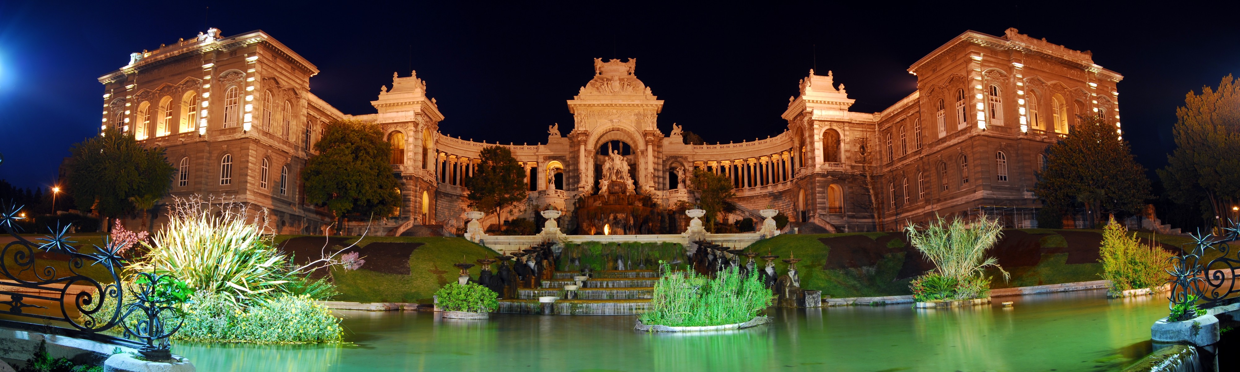 Marseille Palais Longchamp At Night JD 22052007