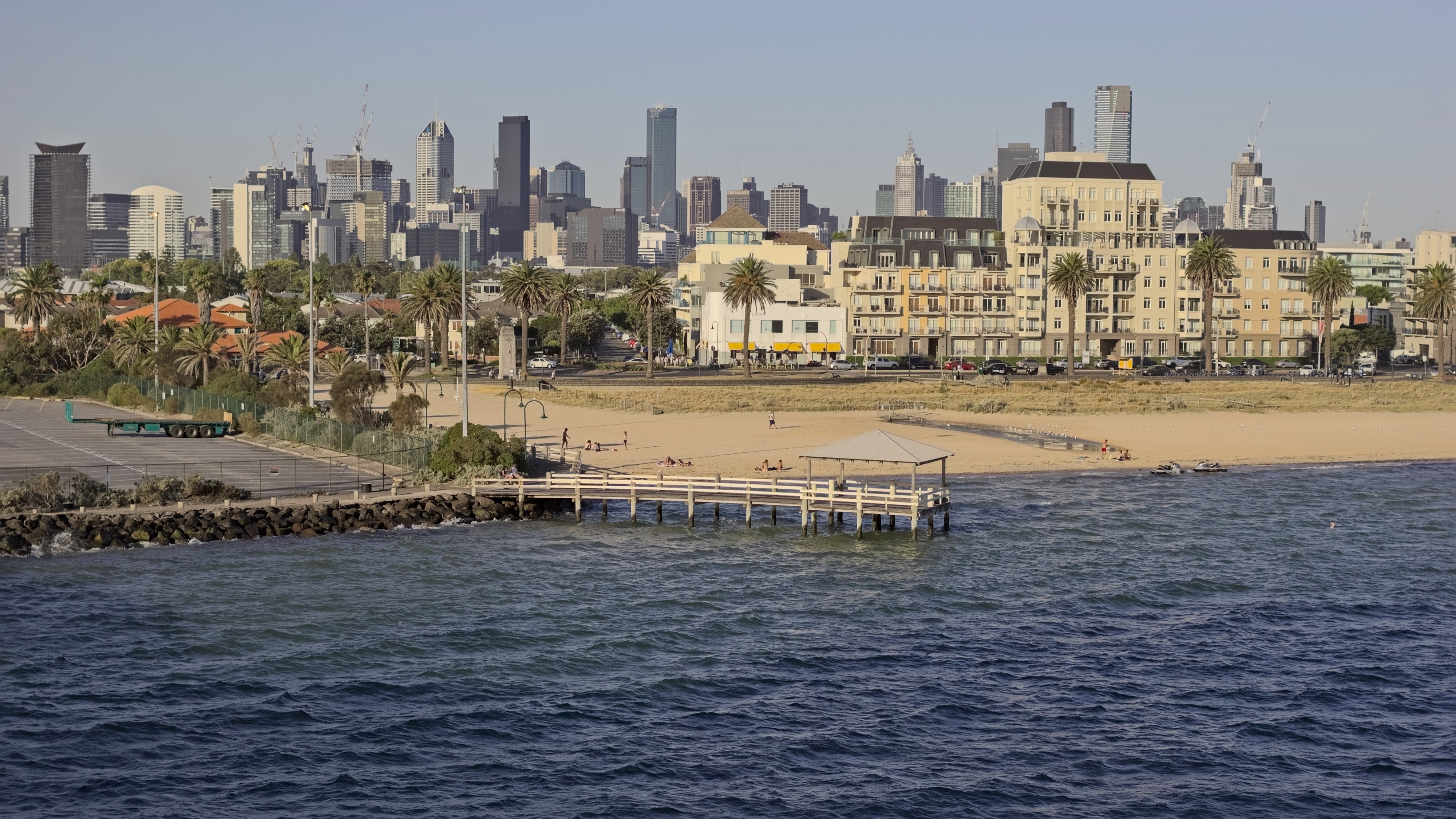 Melbourne seen from the Spirit of Tasmania