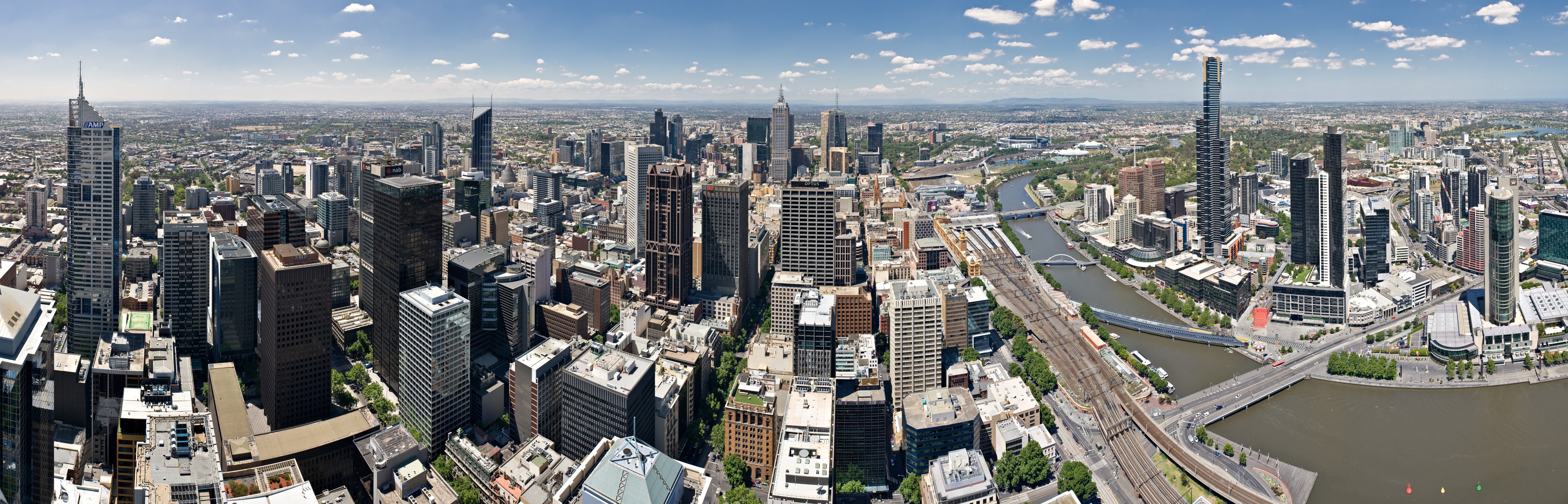 Melbourne Skyline from Rialto Crop - Nov 2008