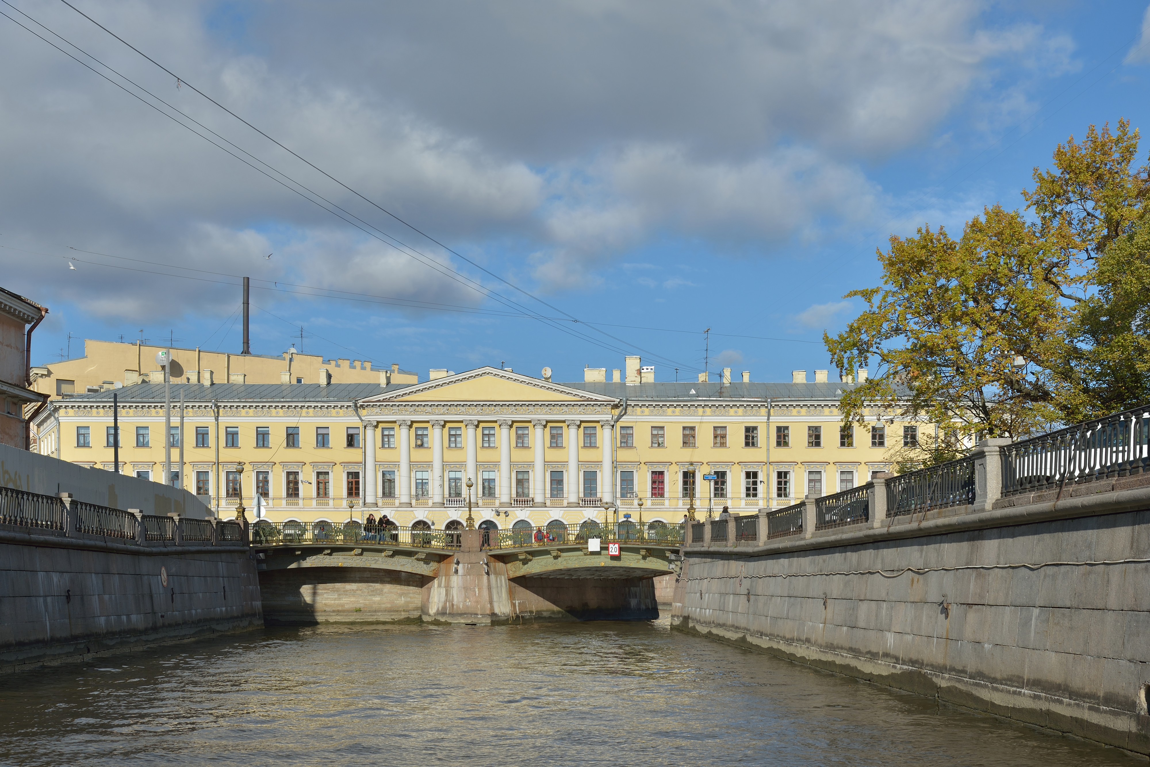 Moika river Griboedov Canal Adamini House Saint Petersburg