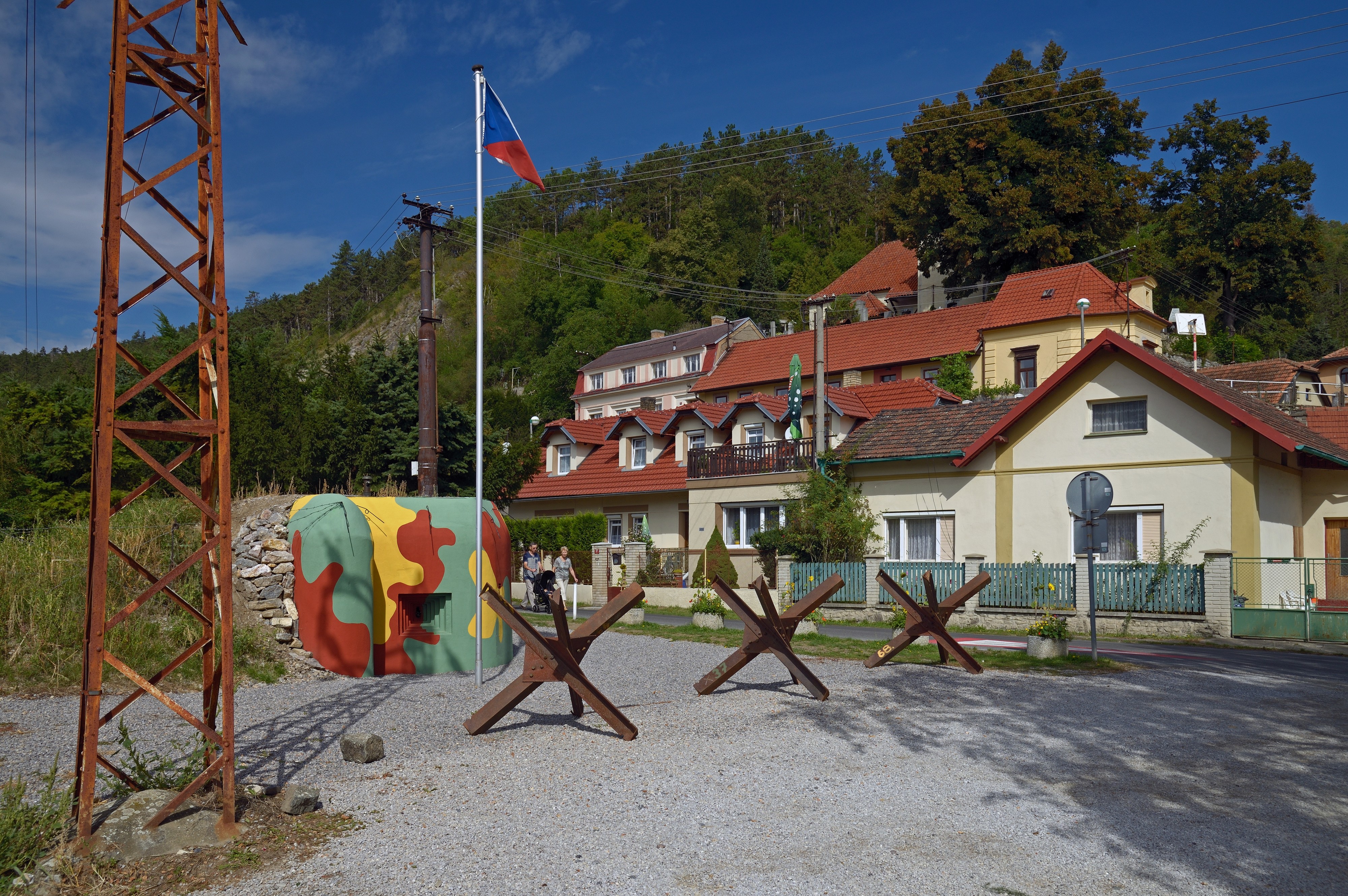 Museum of light fortification near Karlštejn. Czech Republic