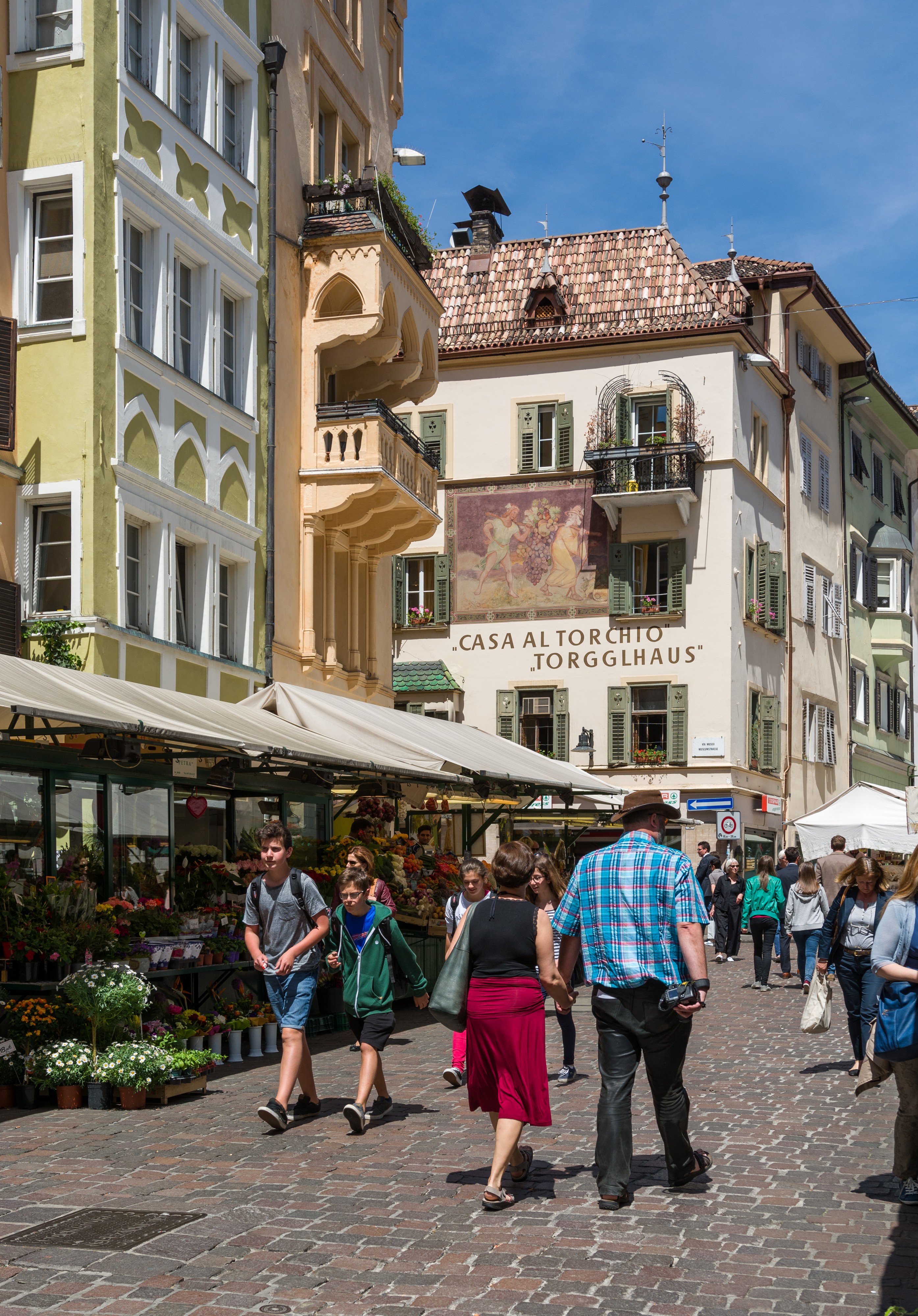 Obstmarkt Torgglhaus Bozen 2015