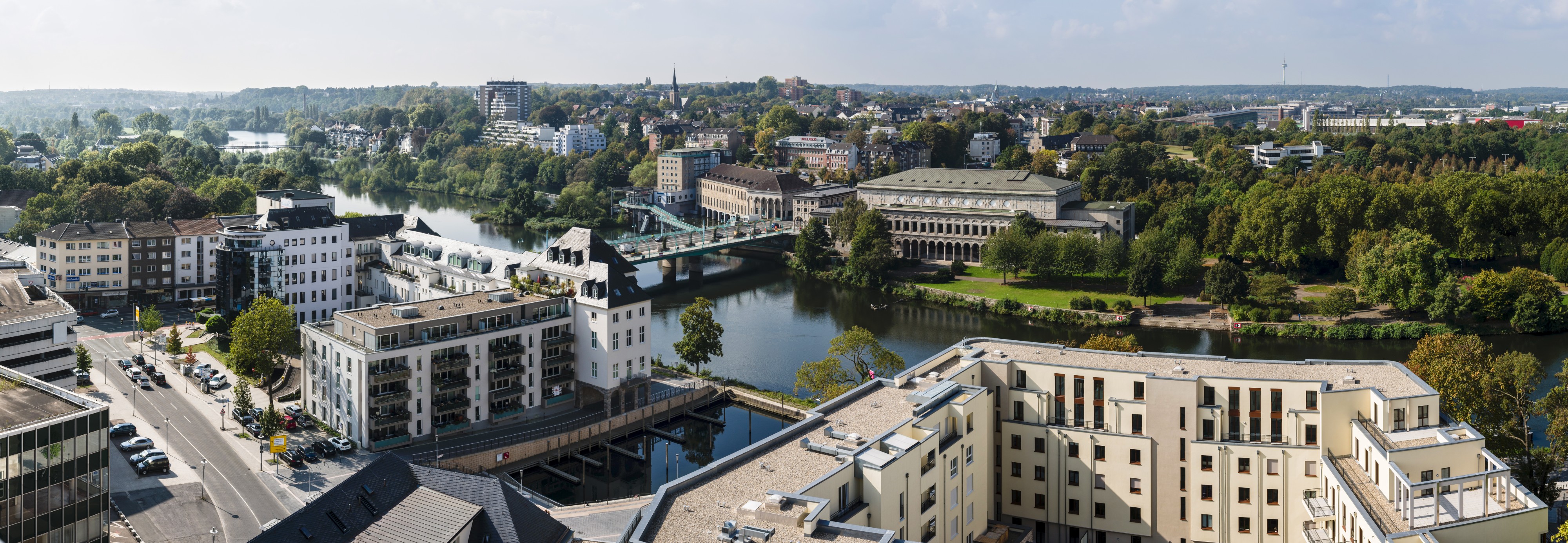 Panorama Mülheim vom Rathausturm Richtung NW Crop 2014