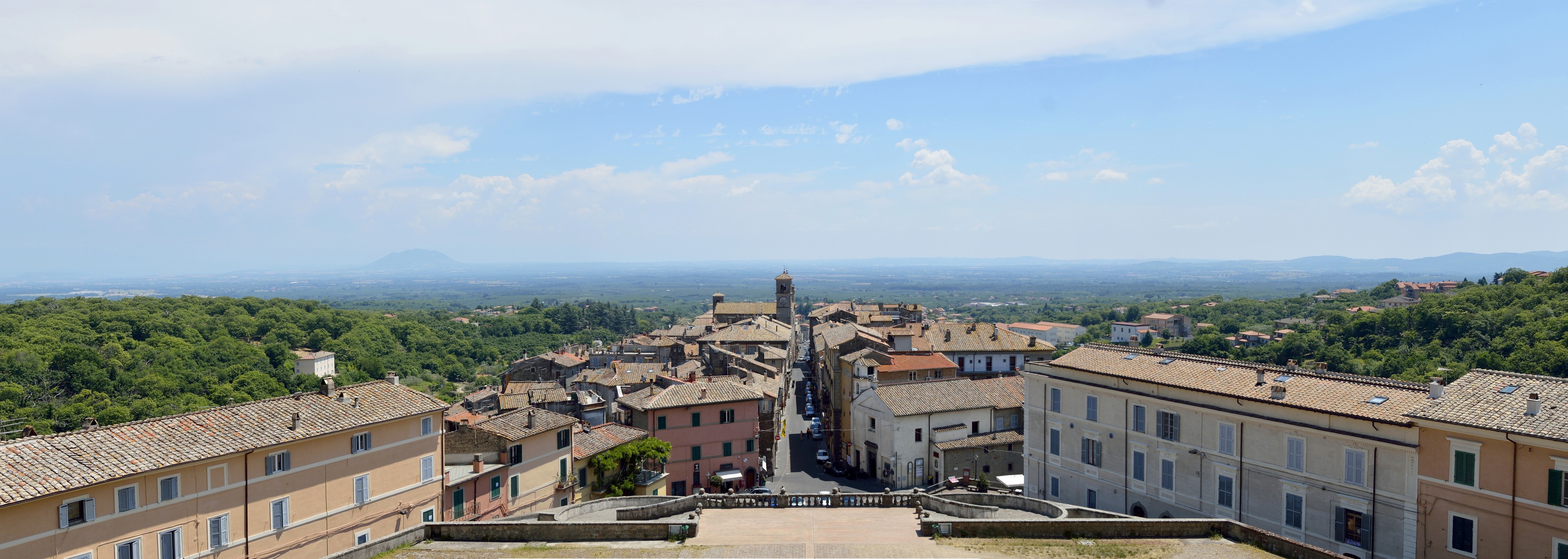 Panoramica of Caprarola seen from Palazzo Farnese