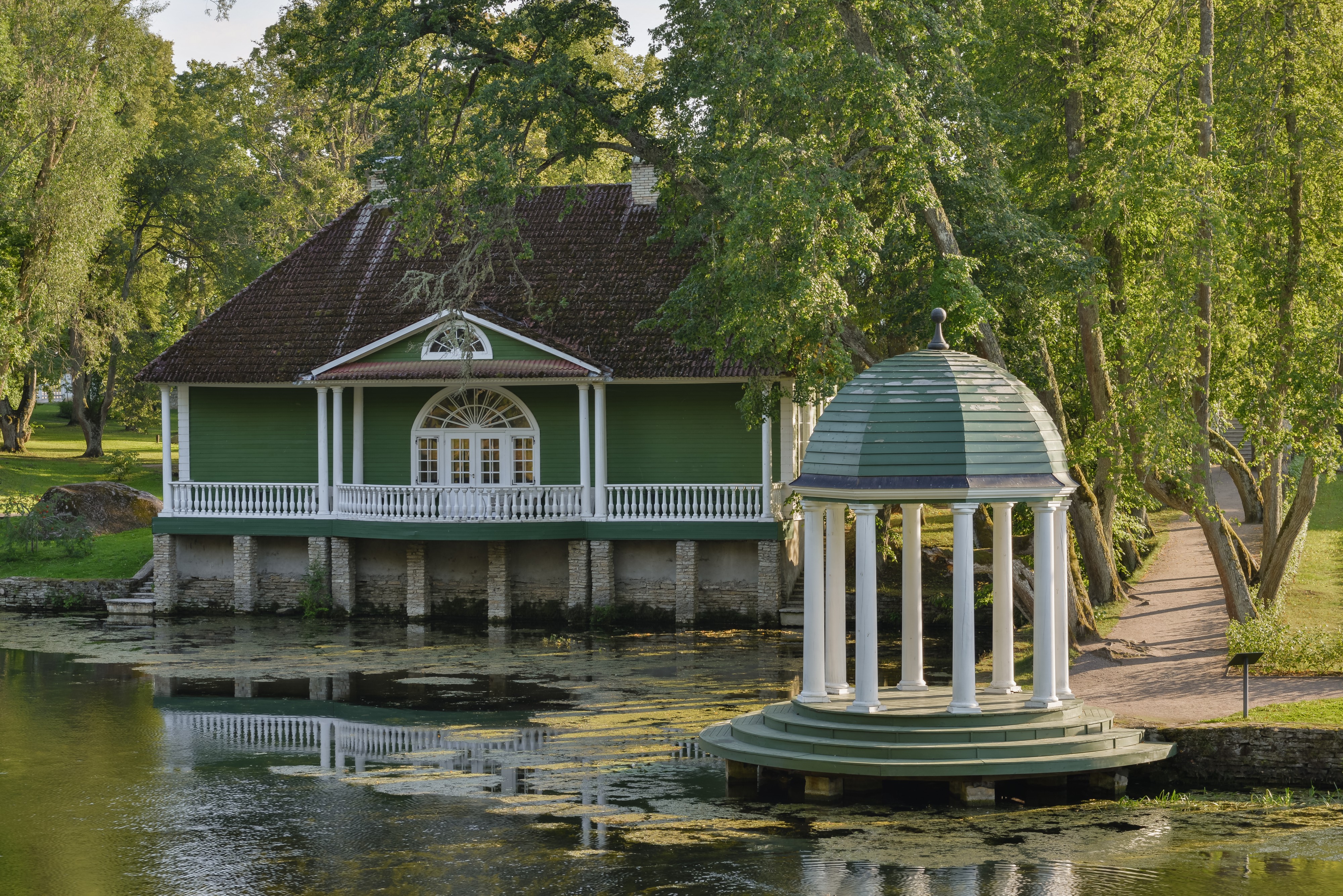 Park buildings at Palmse manor park