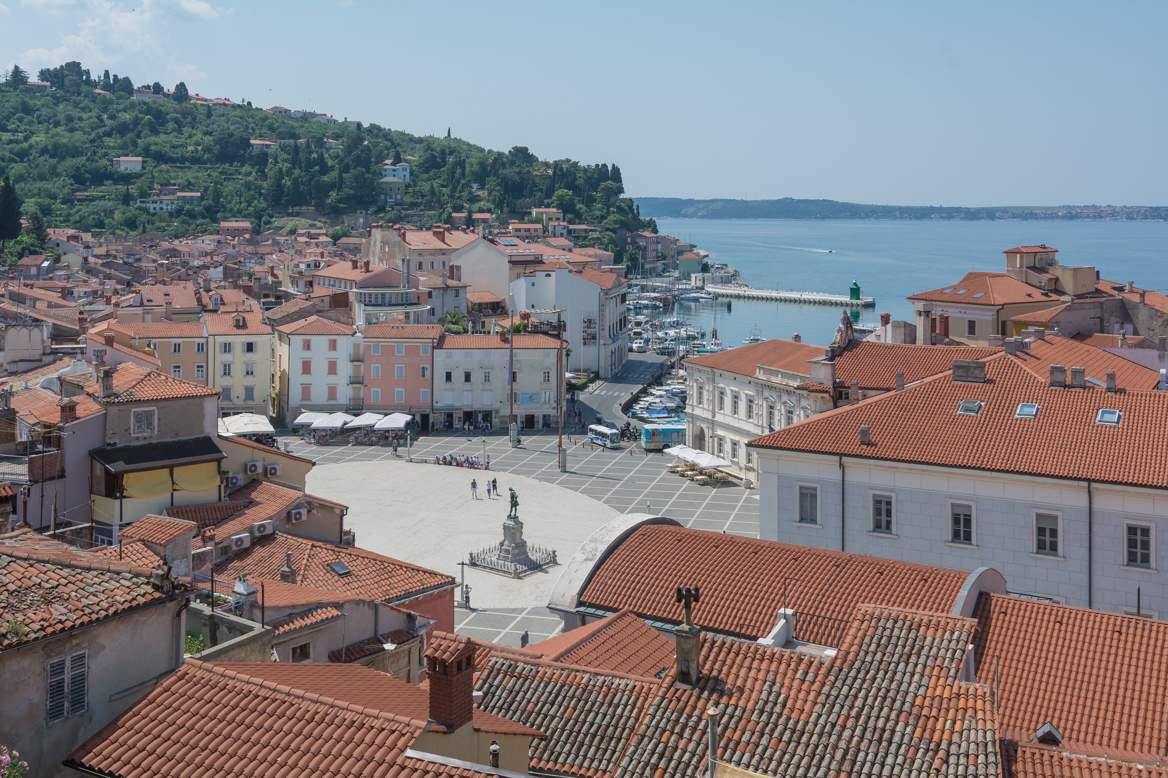 Piran Tartini square from cathedral