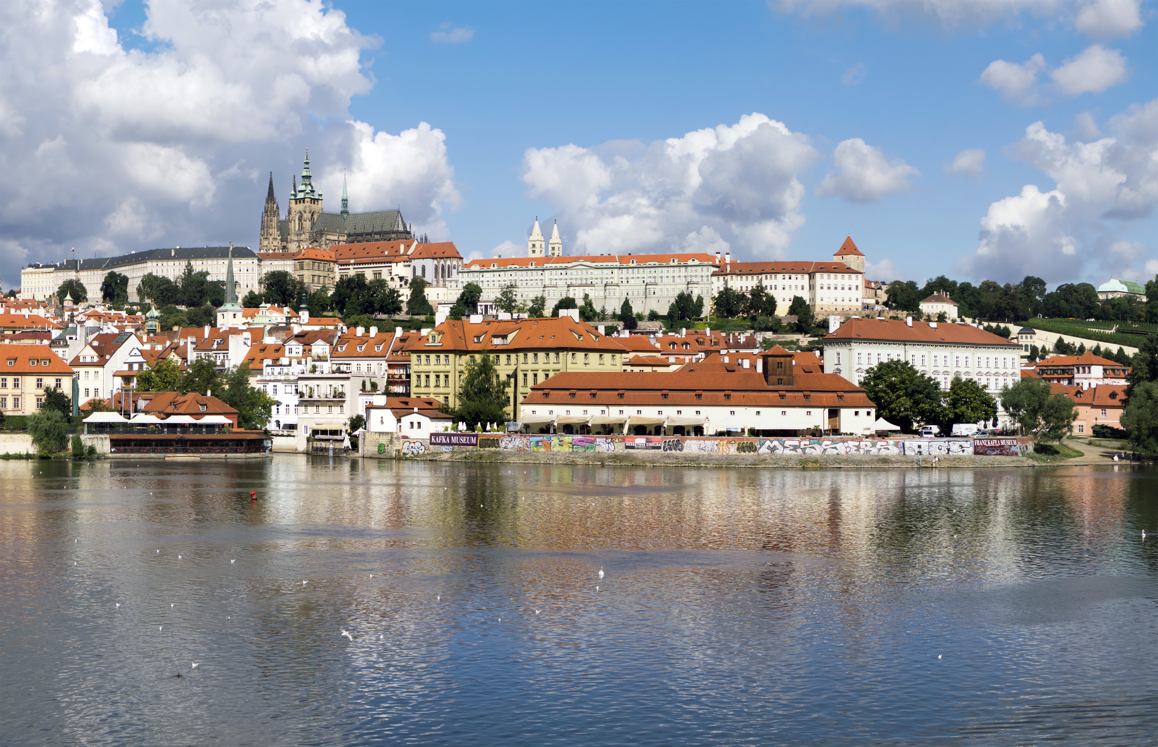 Prague Castle from Alsovo nabrezi