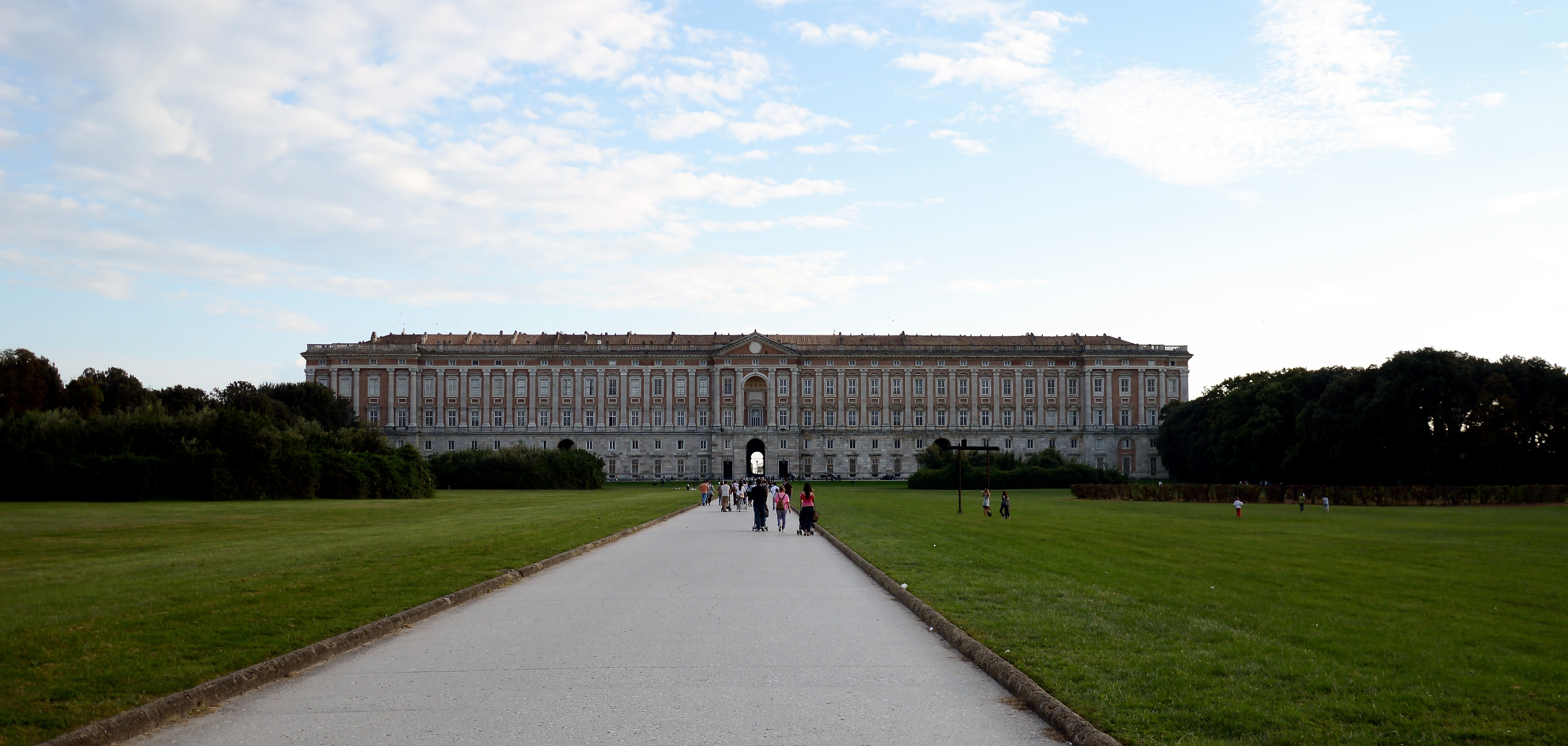 Royal Park of the Palace of Caserta.garden view
