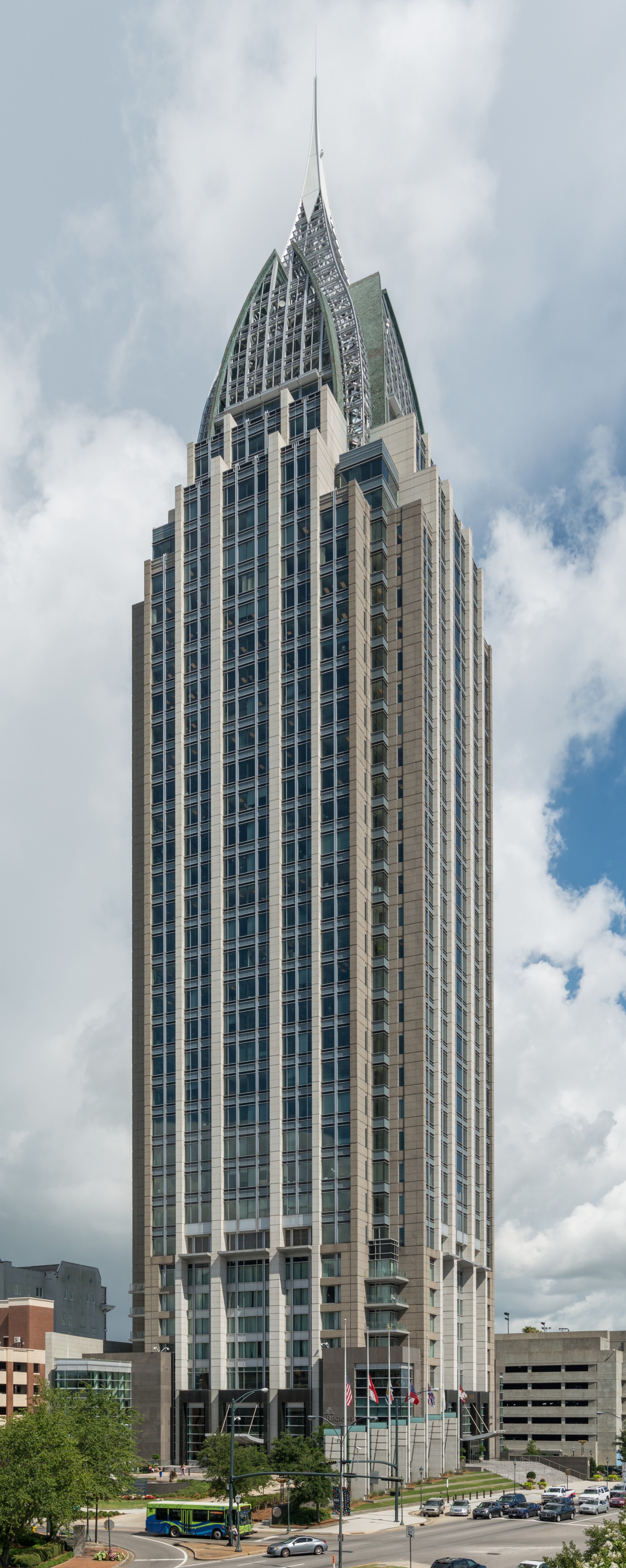 RSA Battle House Tower, Mobile, Southeast view 20160712 1