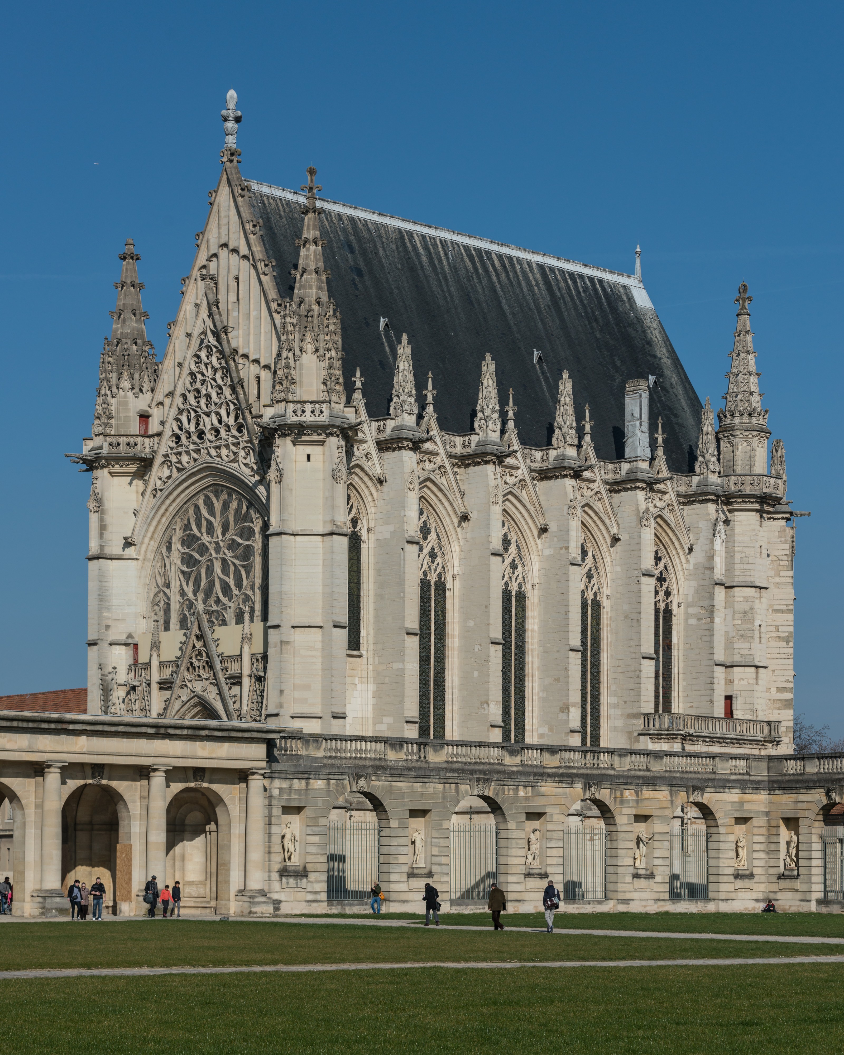 Sainte Chapelle, Vincennes, South-West View 140308 1