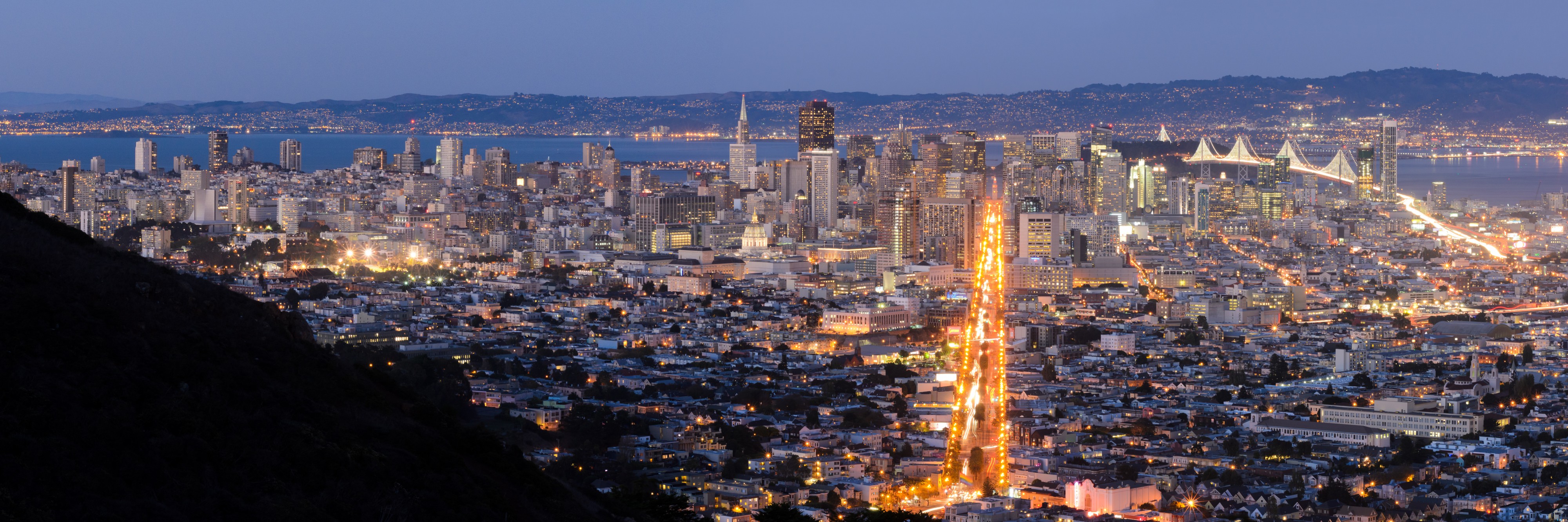 San Francisco from Twin Peaks September 2013 panorama 5