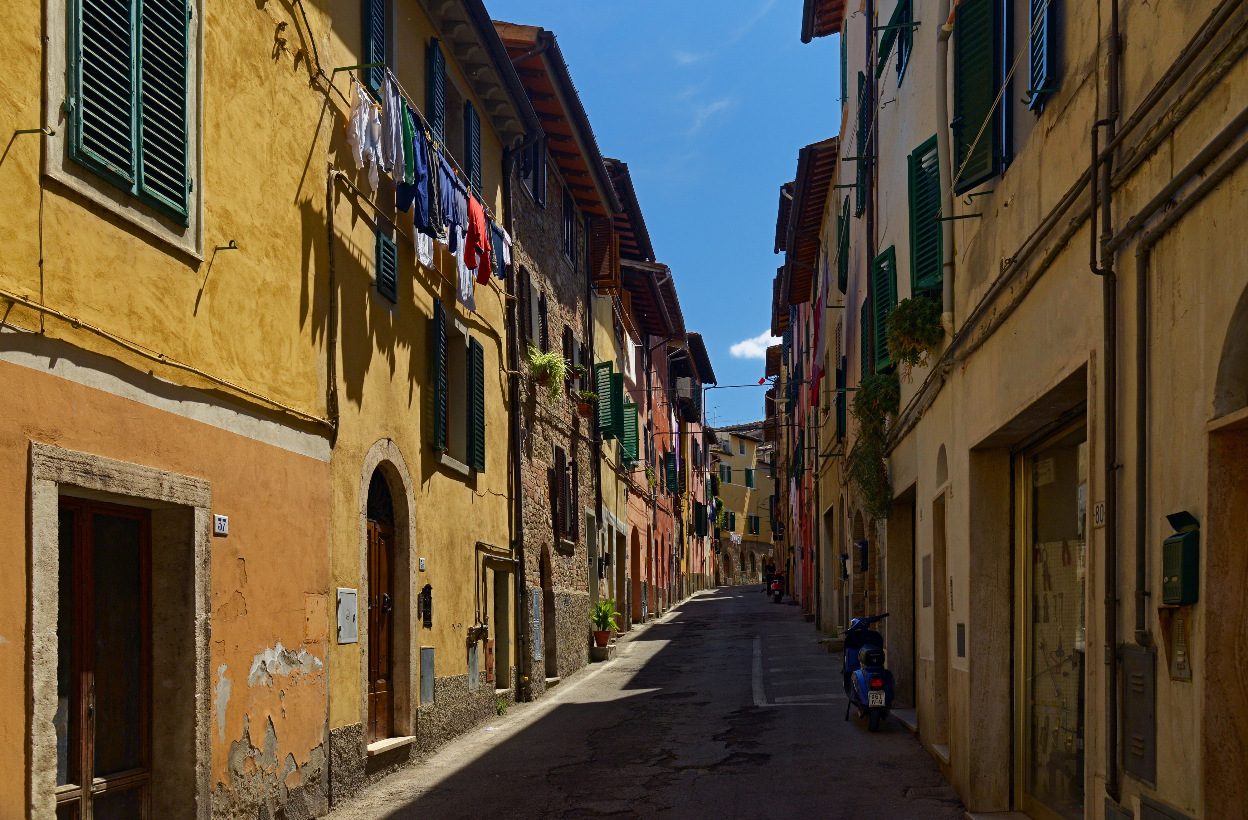 The street in Poggibonsi. Tuscany, Italy