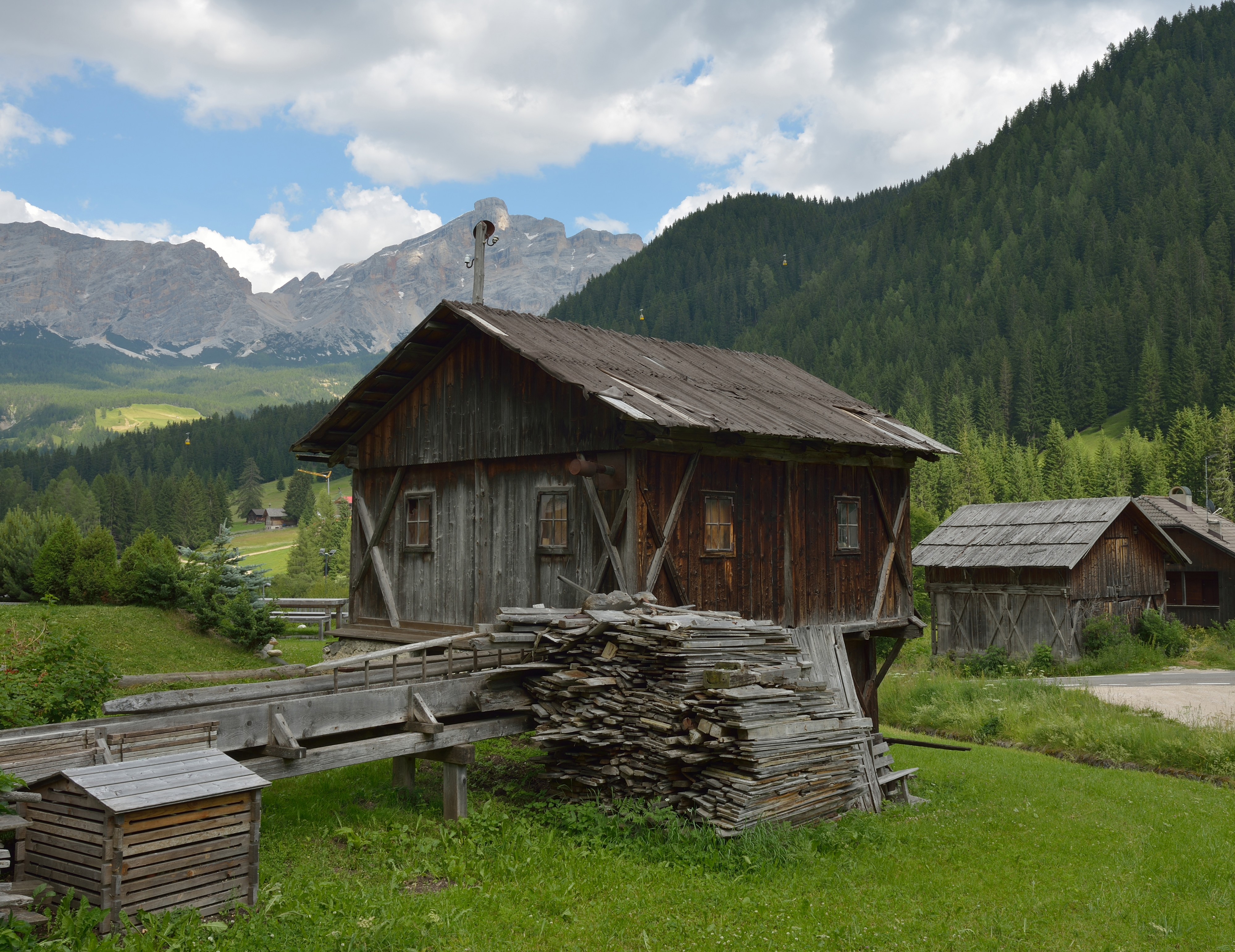 Wollkämmerei mit Wasserantrieb in Funtanacia